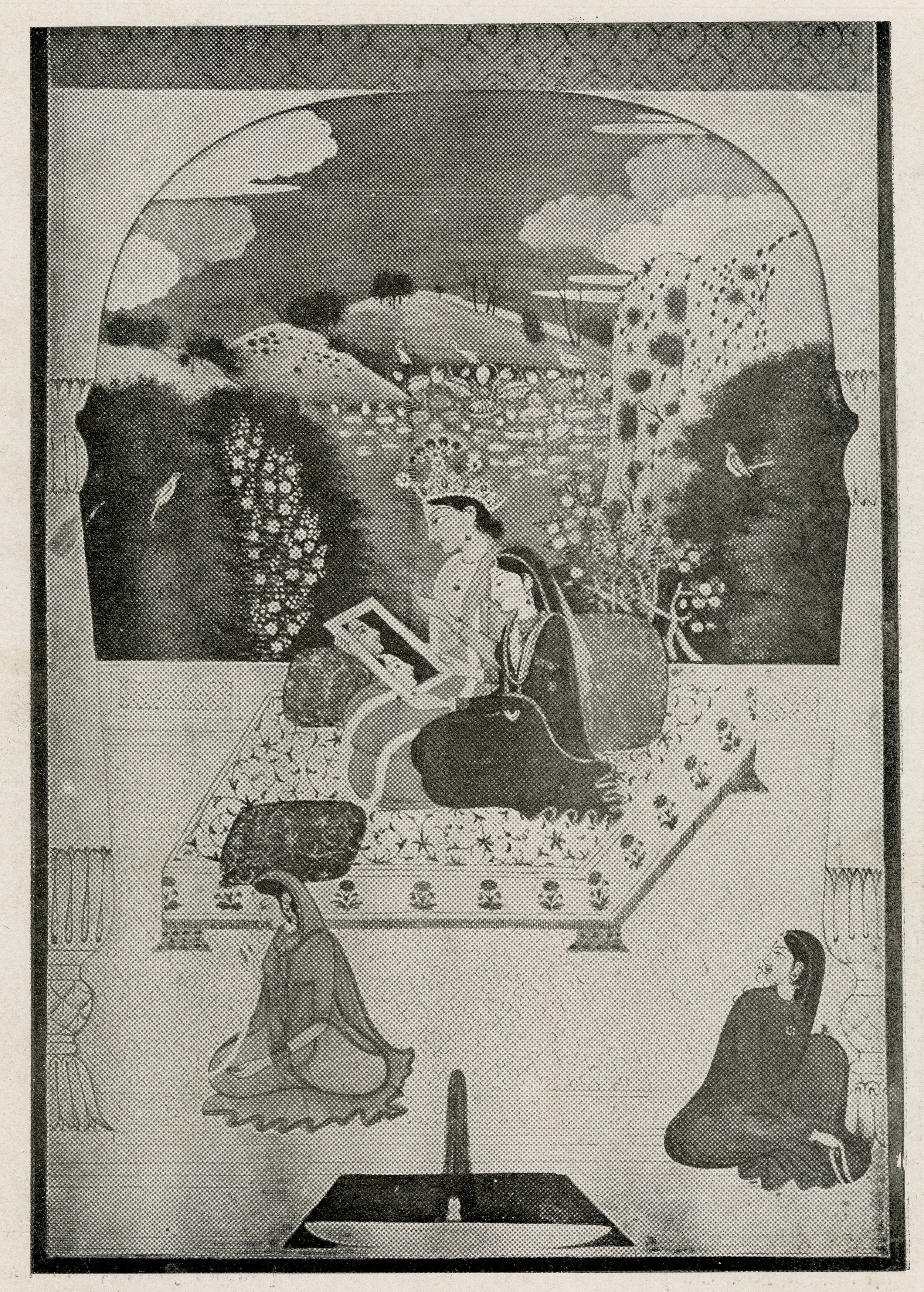 Radha-Krishna mirror darshan