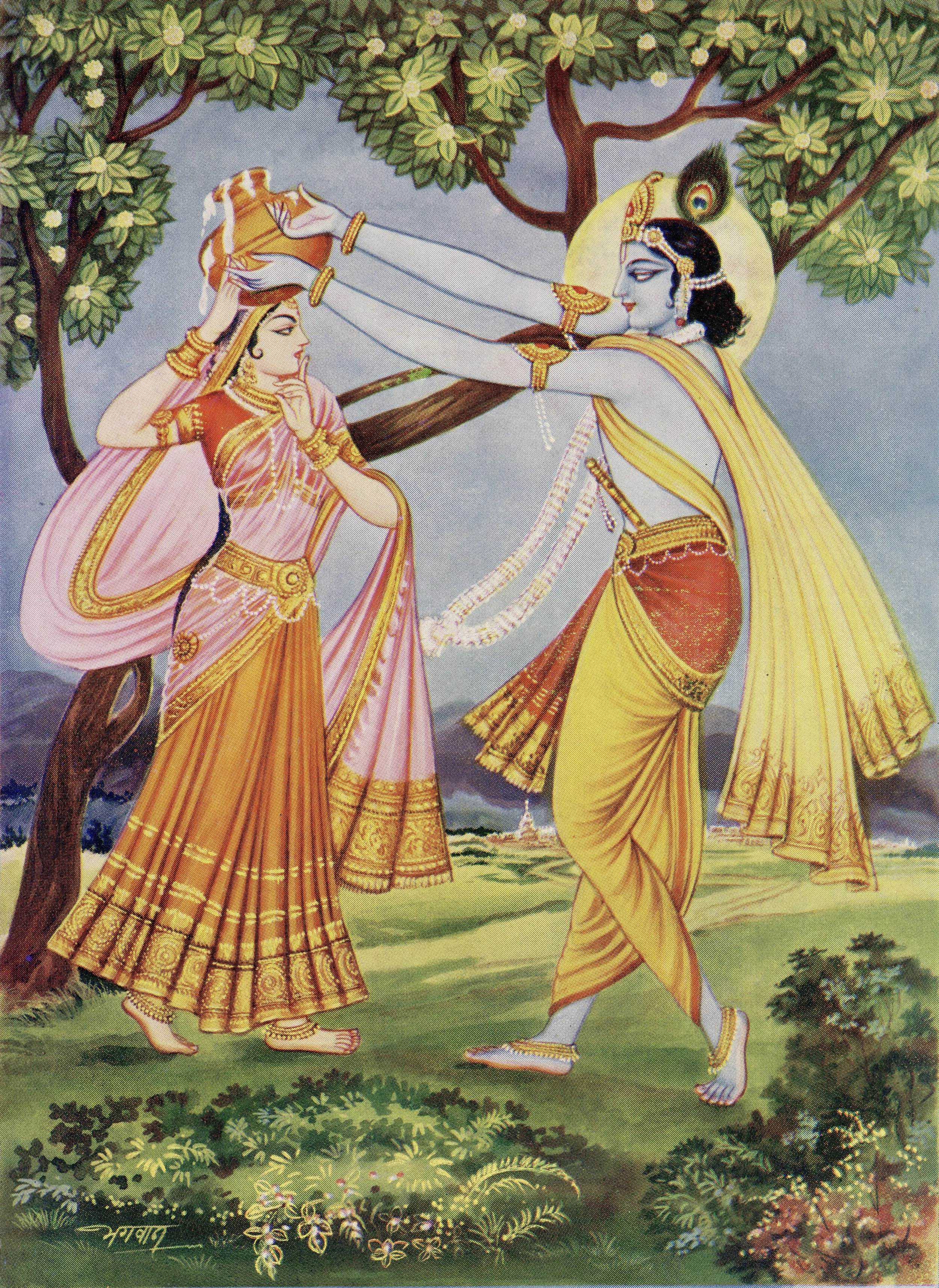 Vintage Hindu Print - 'Coronation'