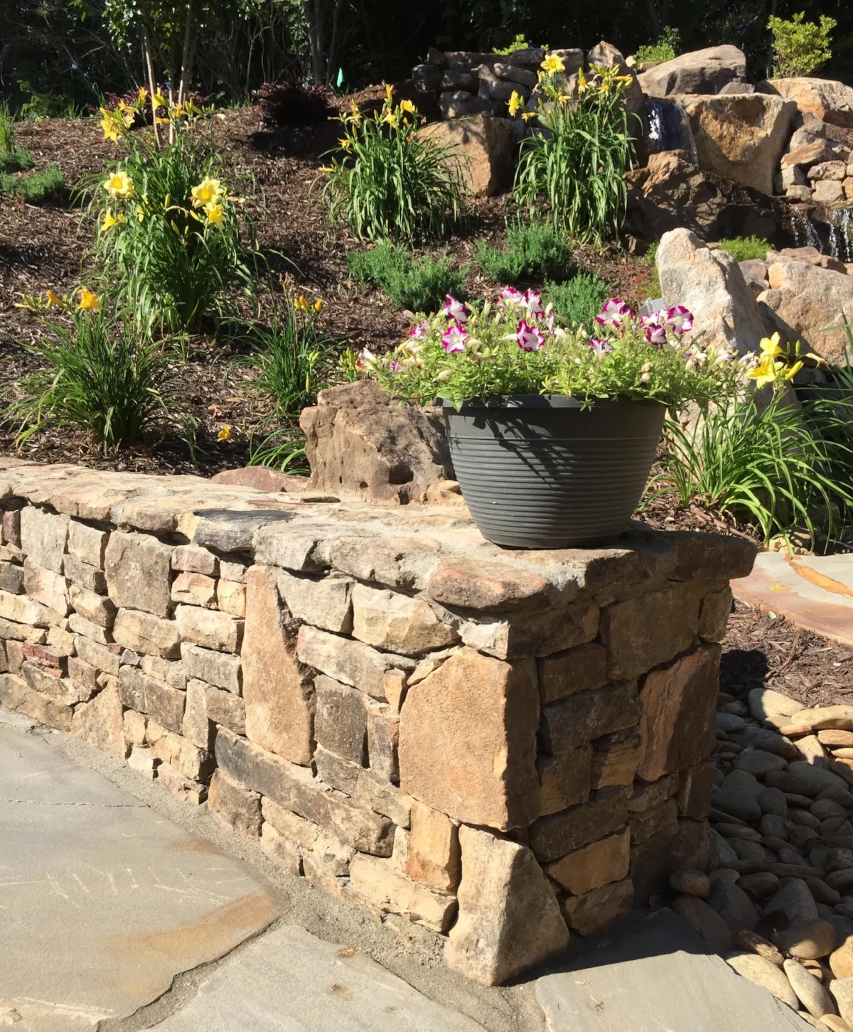 Natural Stone Seat wall