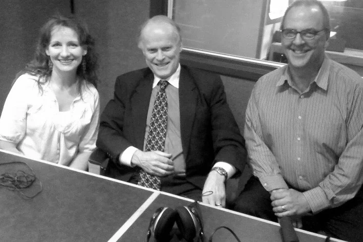 with veteran newsman David Aikman (2010)