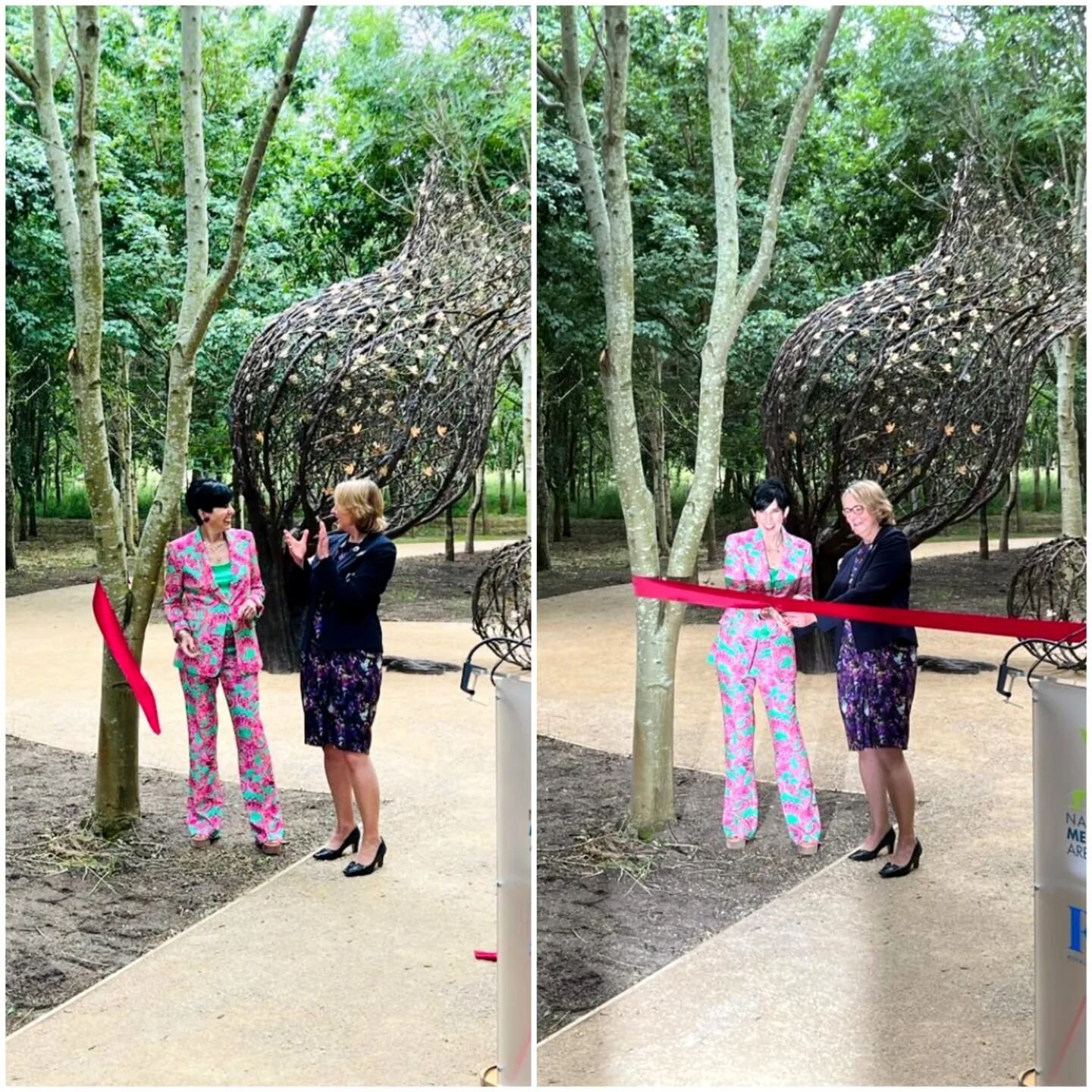 Delighted to&nbsp;unveil my latest sculpture 'Tree of Cherished Memories'&nbsp;today @nat_mem_arb&nbsp;featuring the first of the bronze-sculpted leaves and figures dedicated to your loved ones. 🍃🍂

Inspired by a Hawthorn tree from the Arboretum, t