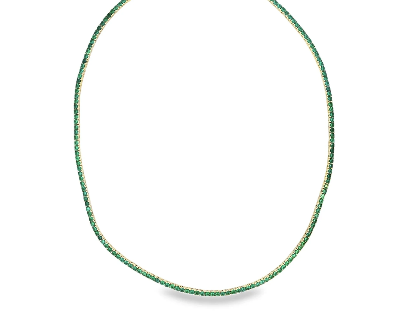 Green Tennis Necklace