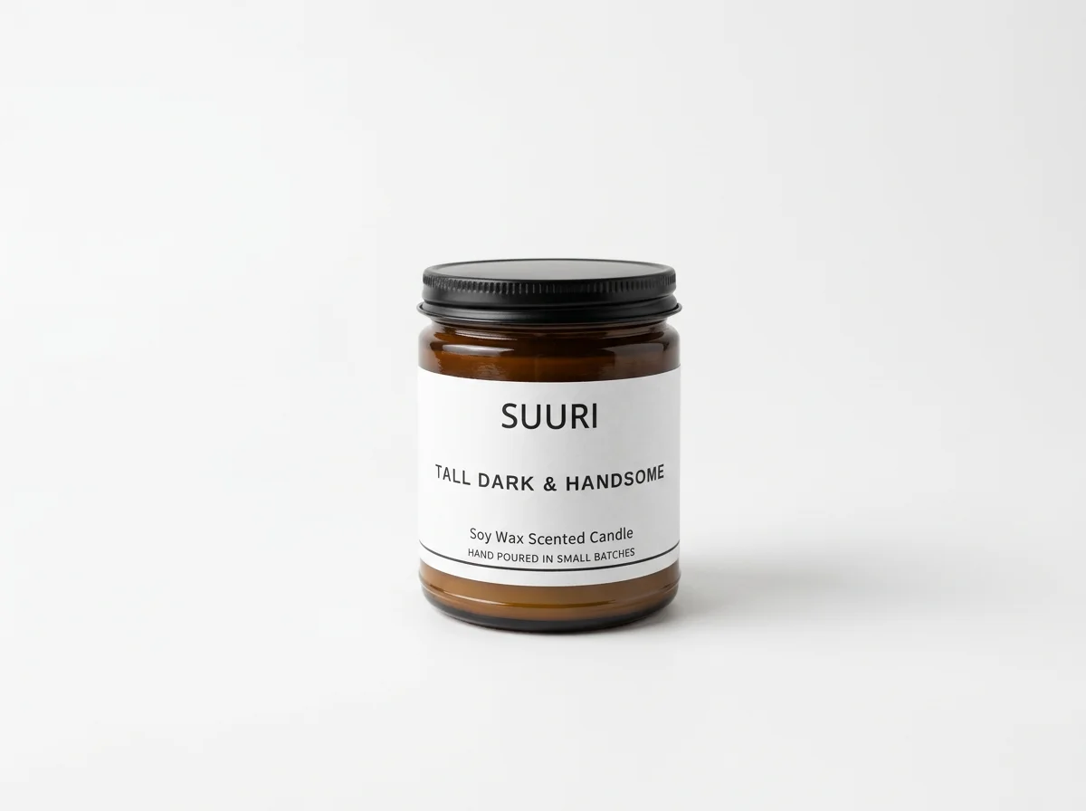 Tall Dark and Handsome Soy Wax Candle