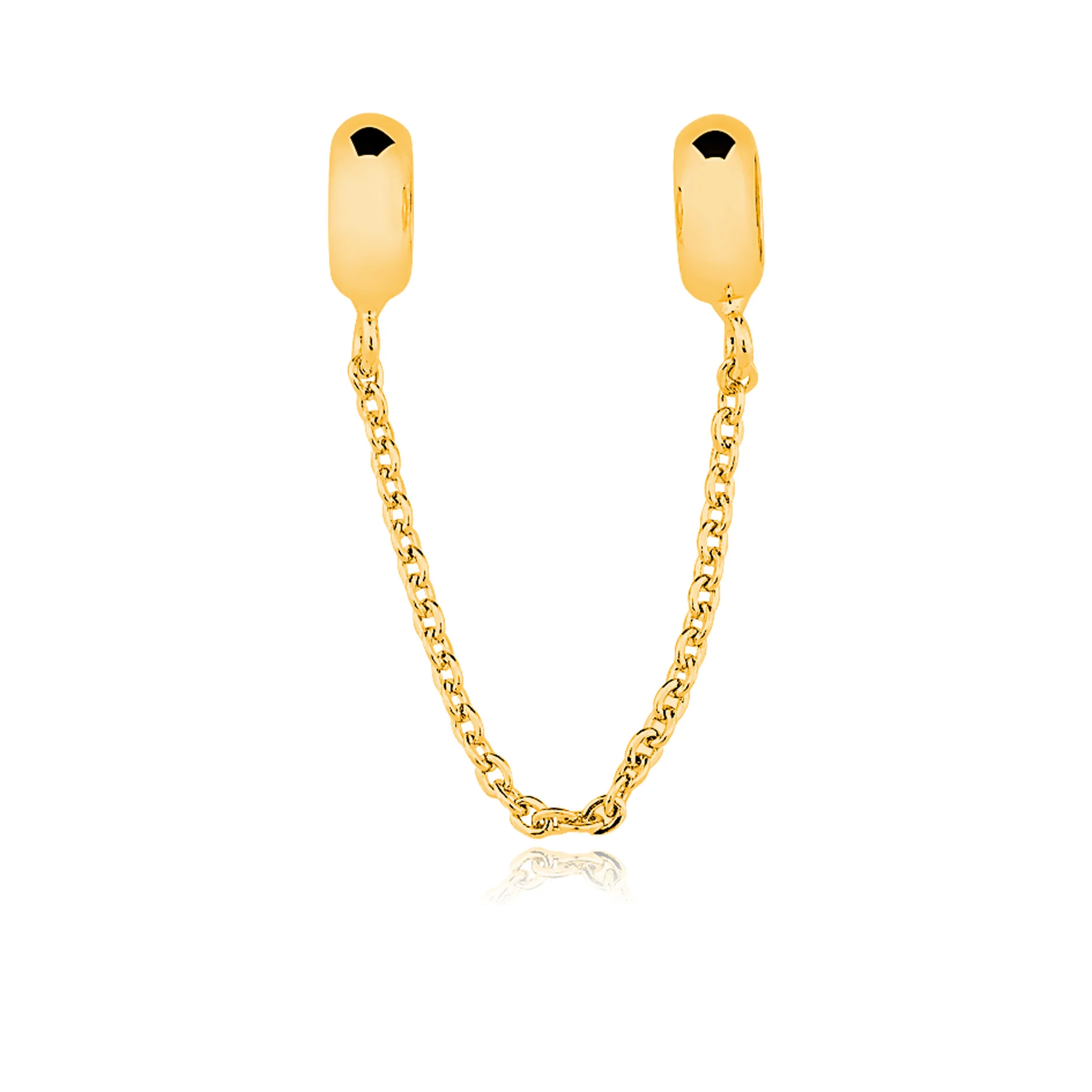 Charm Safety Chain Gold