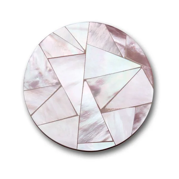Mi Moneda Carisma Light Pink Handmade Mosaic Shell