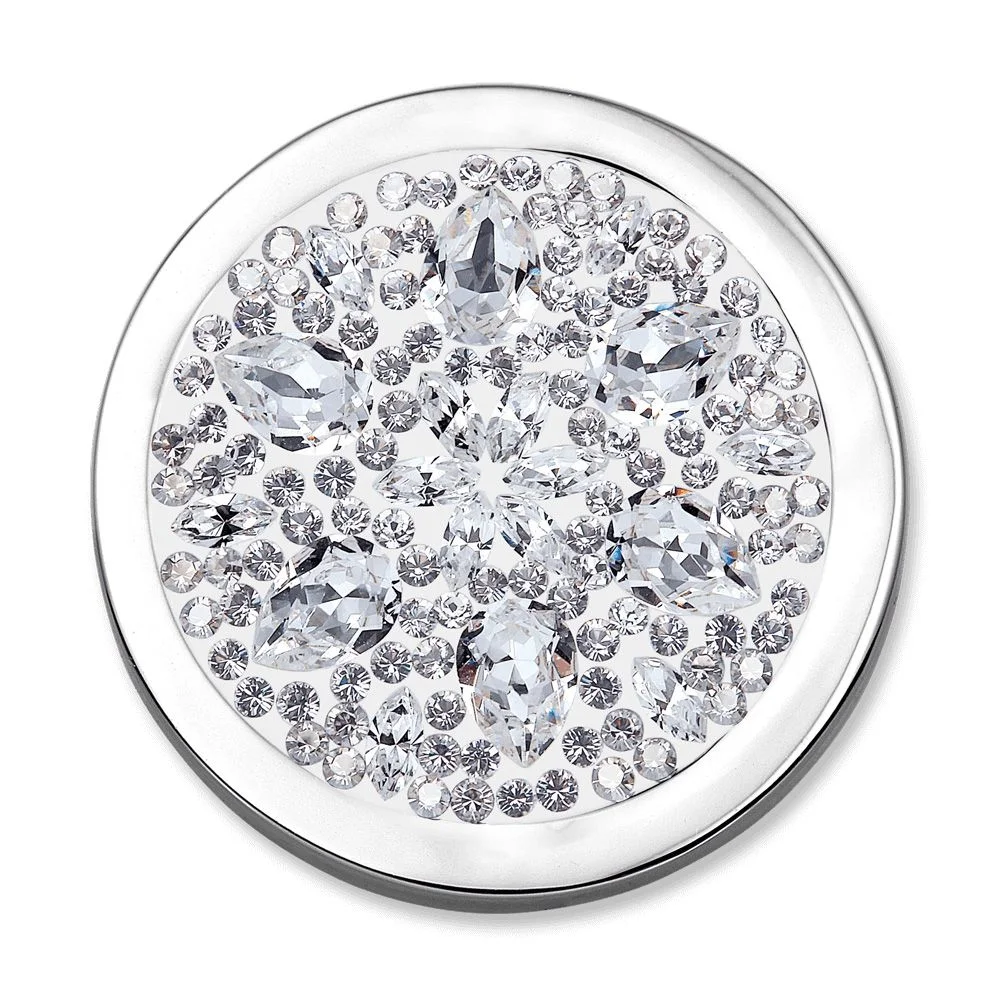 Mi Moneda Daisy White Swarovski Crystals 