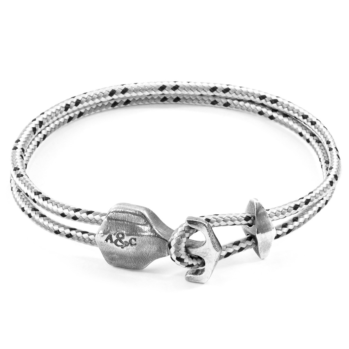 Grey Dash Delta Bracelet 