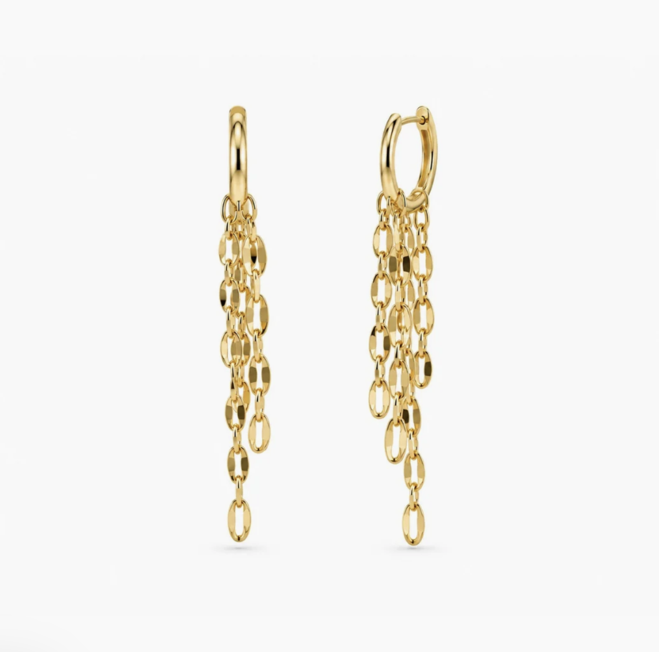 Chain Reaction Dangle Huggies