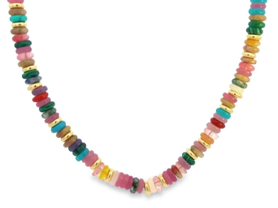 Terracotta Pukka Beaded Necklace