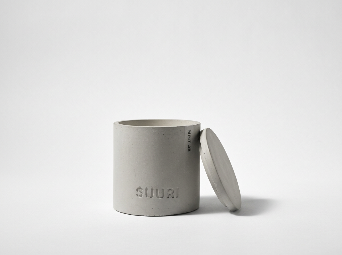Mint2B Soy Wax Concrete Lid Vessel Candle