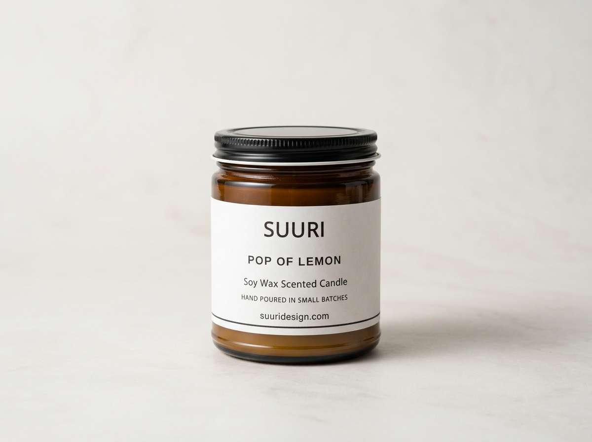Pop of Lemon Soy Wax Scented Candle