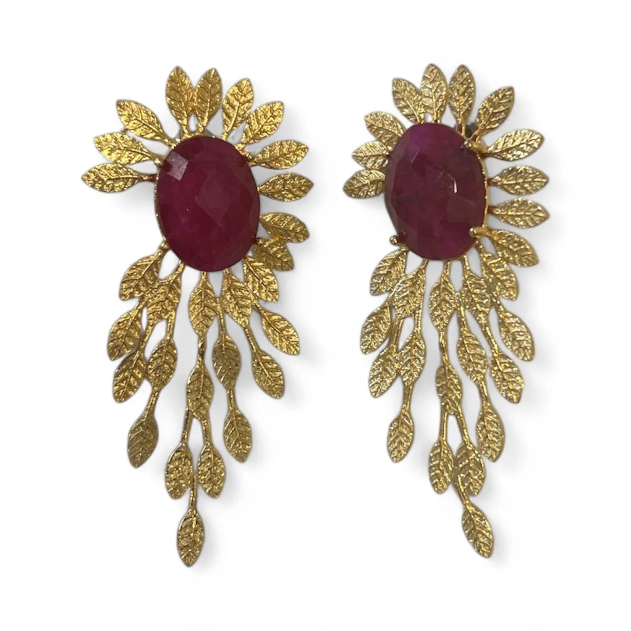 Sunrise Red Agate Earrings