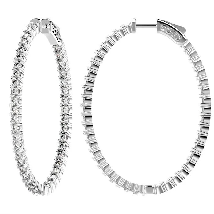 Roxy Oval Hoop Earrings
