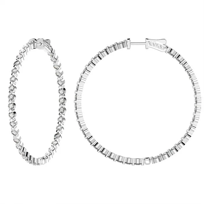 Robin Silver Hoop Earrings