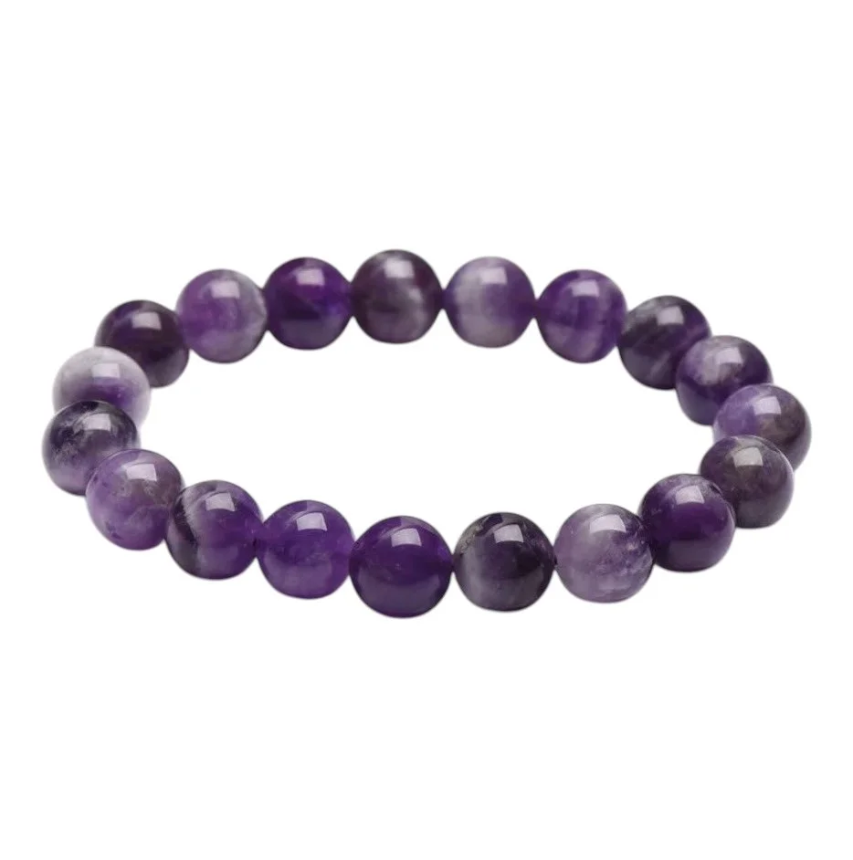 Matte Amethyst Beaded Bracelet