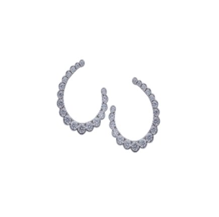 Open Circle Forward Facing Earrings