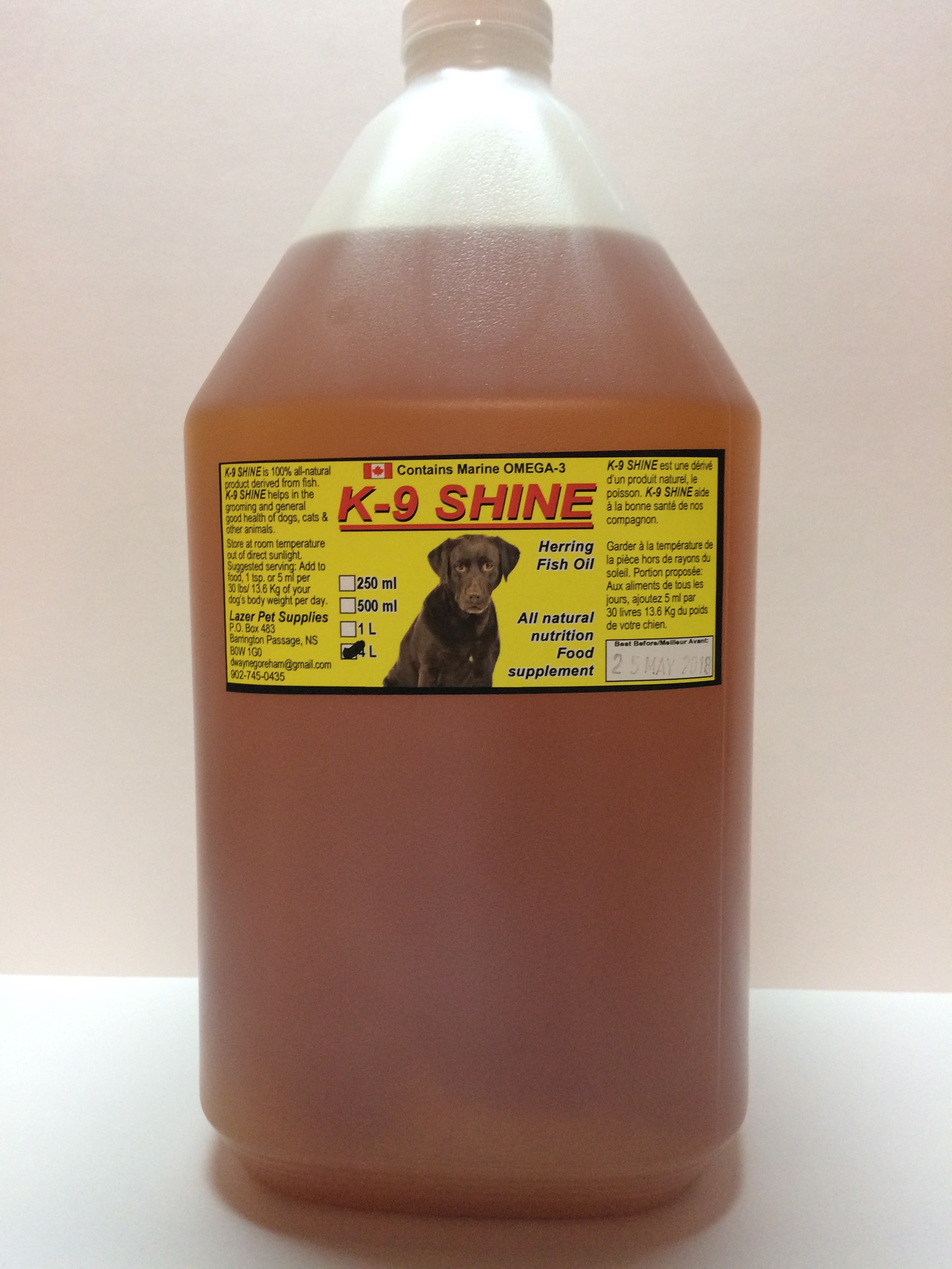 K 9 Shine 4l Bottle Lazer S Pet Supplies