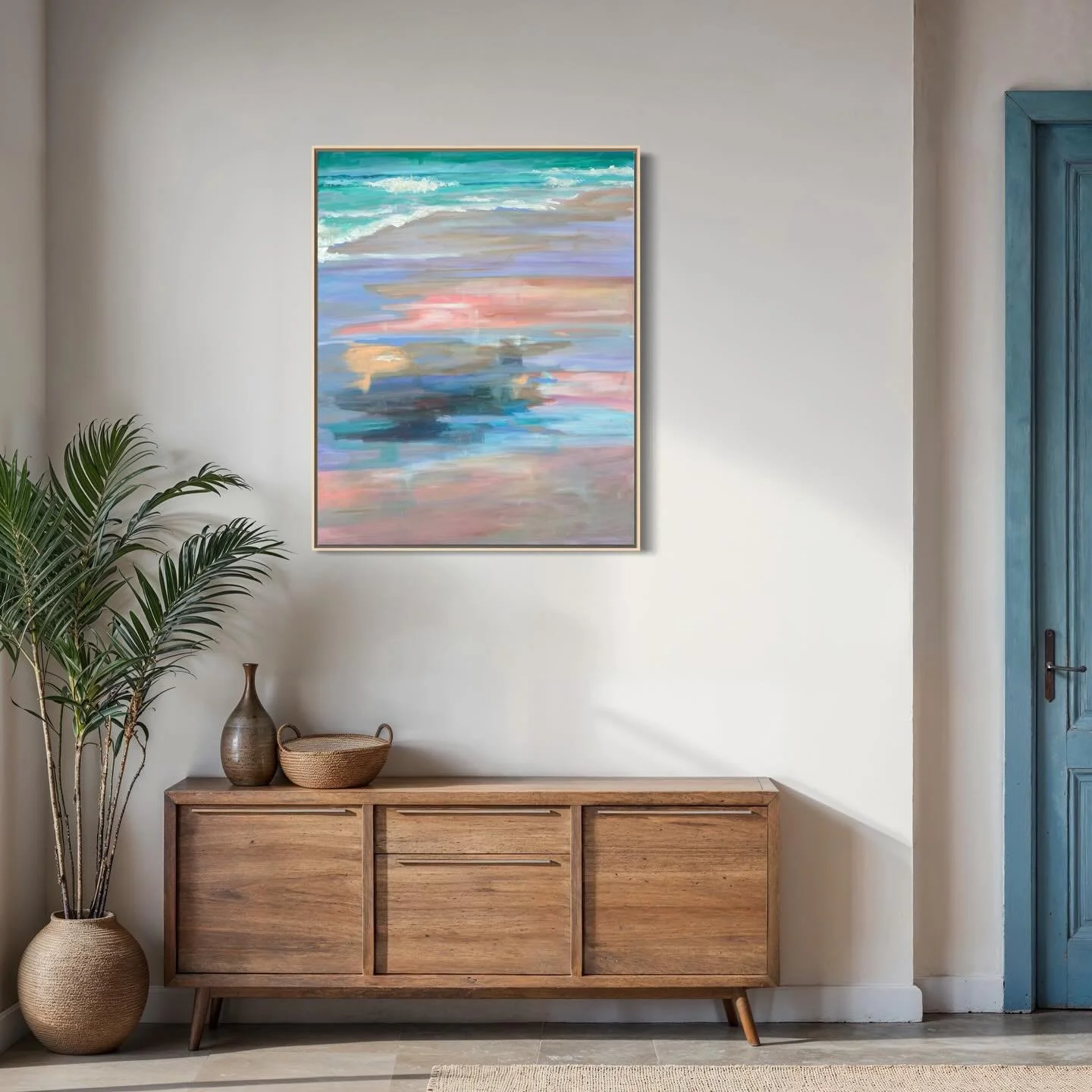 Imagine That 

30x24&rdquo;

Light reflecting off wet sand on the beach &hellip; new piece ready for @artistprojectto. Message or visit website to get more details on new work before the show! Can&rsquo;t wait to show you more 🤍