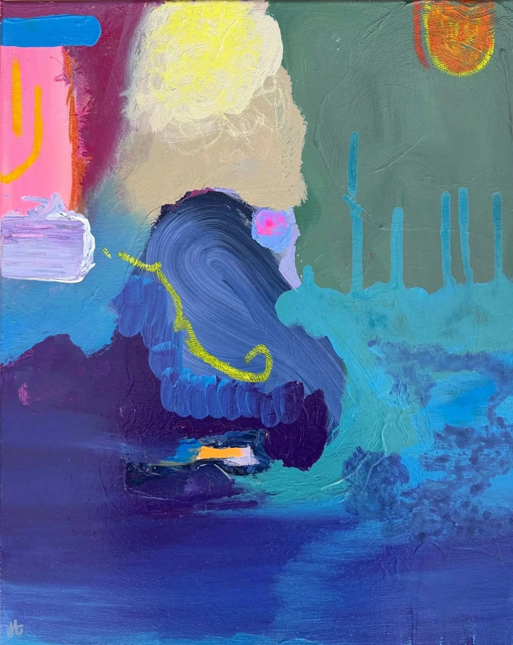 Creeping Joy, 16 x 20", framed  
 SOLD 🔴