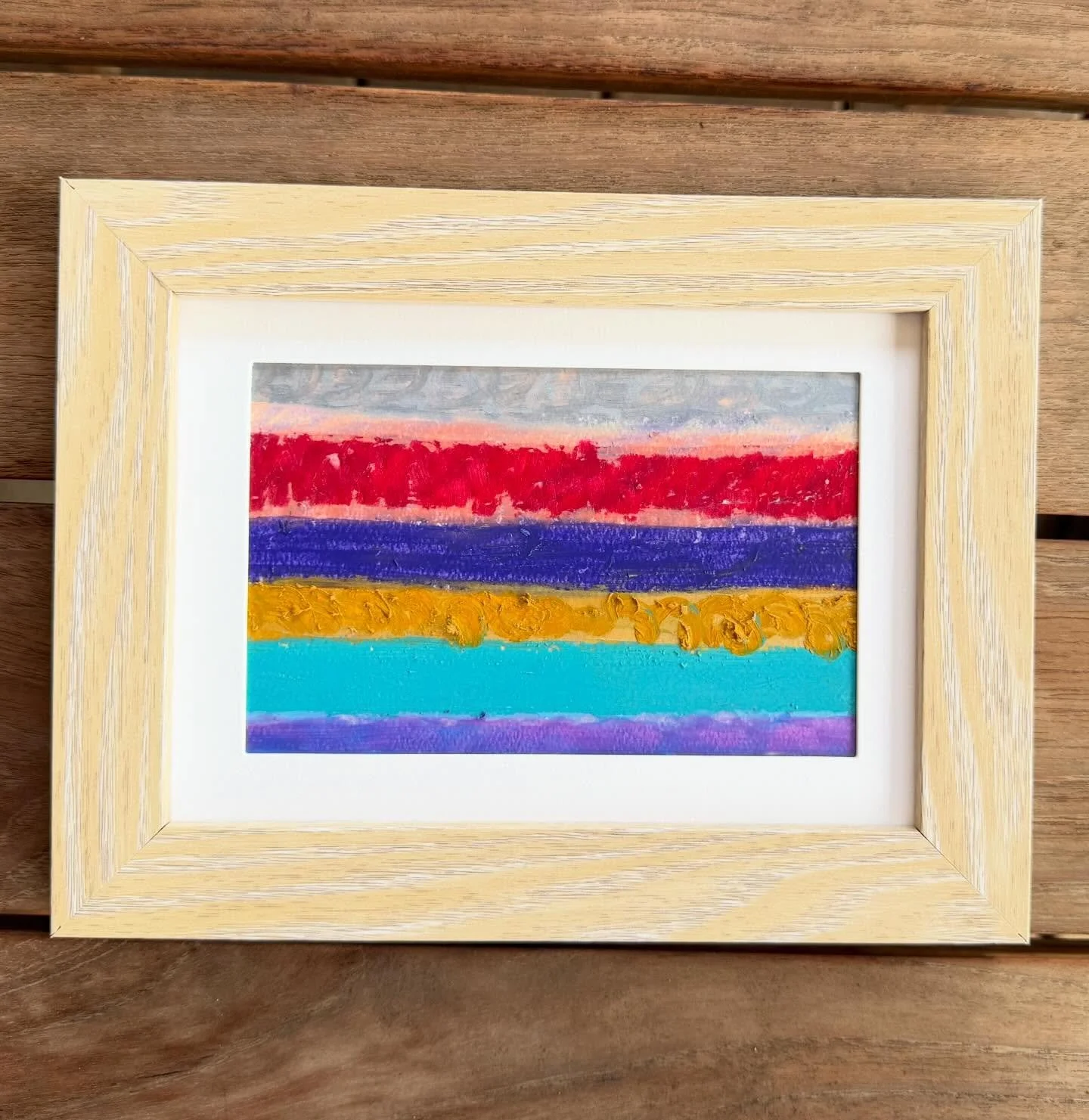 Abstracted seascape - sunset at the ocean front 

Available soon. Dm to reserve