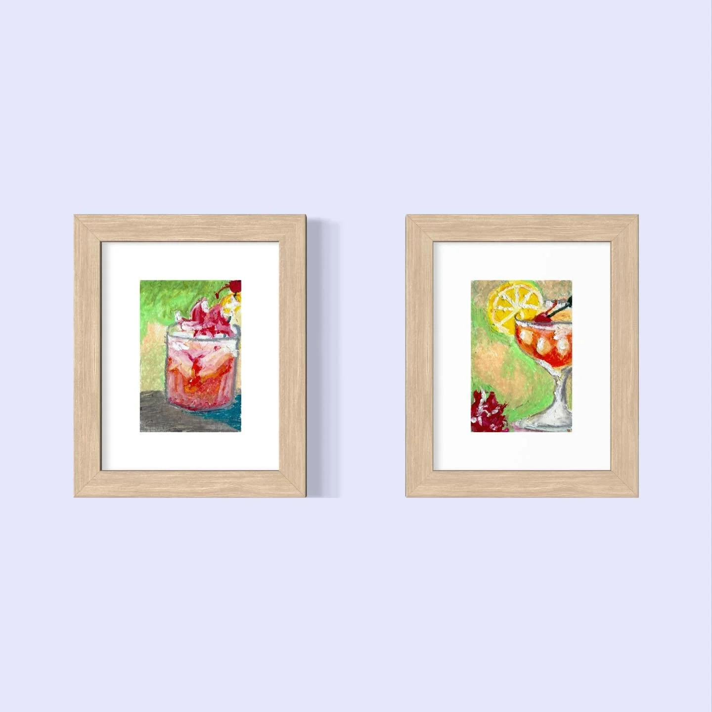 Colorful little art pieces to brighten up your space or day 🌸🌺 

6x4&rdquo; each without frame. 

I love creating these tiny treasures to lift my own mood. I paint from the heart with colors that inspire me. These studies are outside my regular wor