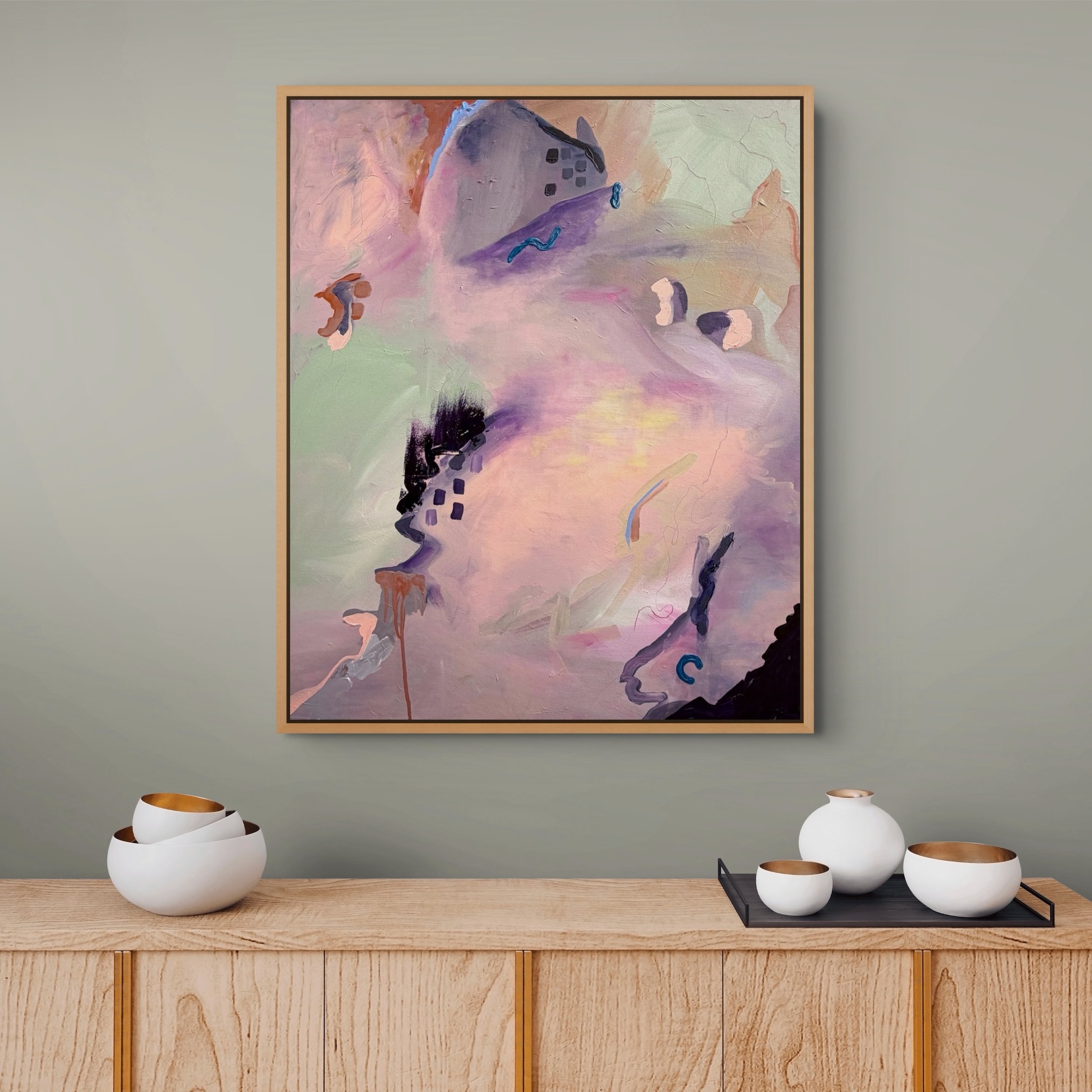 &ldquo;She&rsquo;s Curious&rdquo; | 36 x 30 inches 

A reminder to stay curious&mdash;to keep exploring, questioning, and looking at things from a different perspective.

I made this piece as a celebration of that mindset: challenging yourself to gro