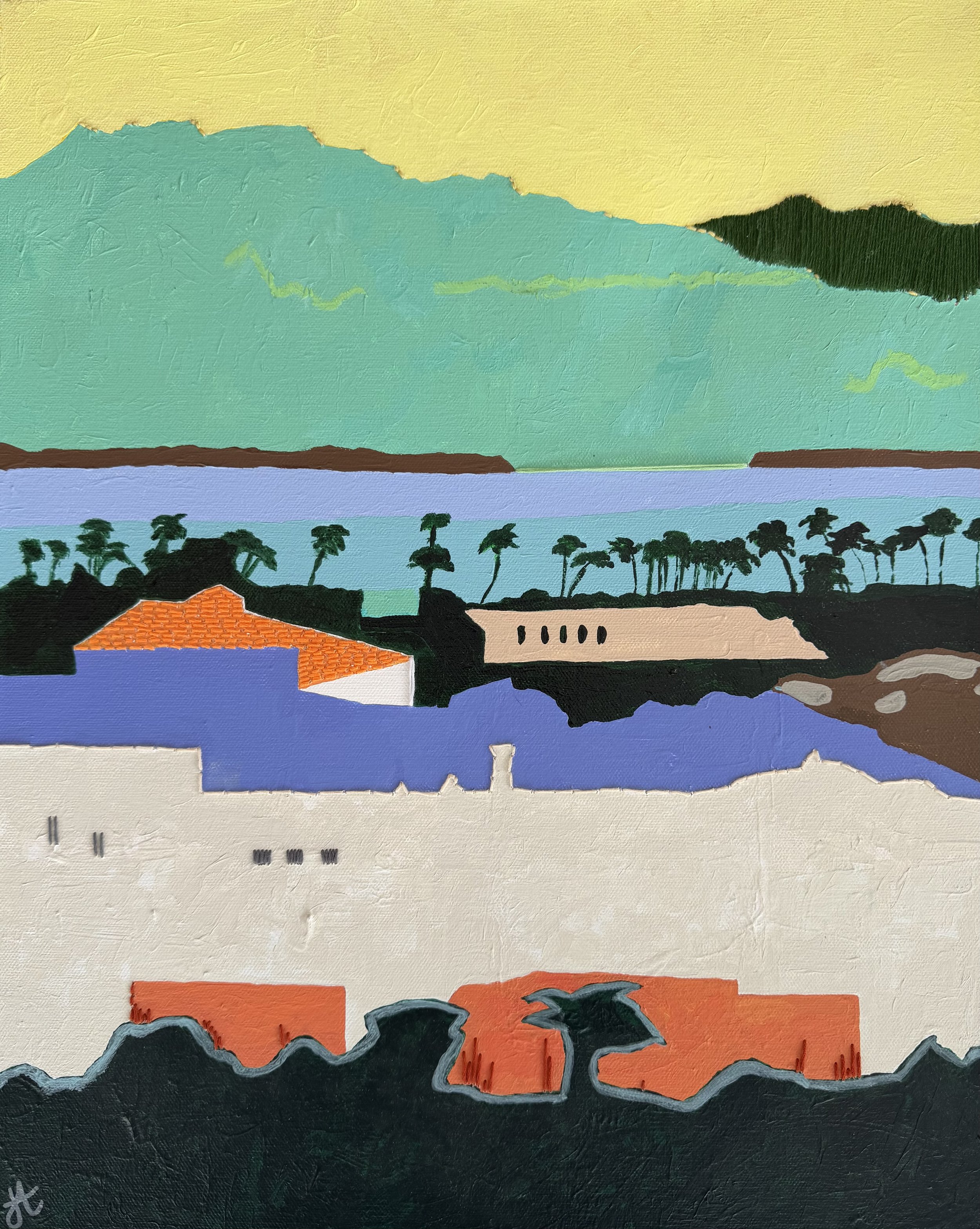 Dusk at East Beach, 25 × 20”  
$750