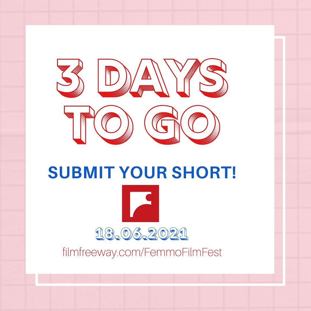 Only 3 Days Left!
Submit your short over on filmfreeway.com/FemmoFilmFest to be in running to win some really incredible prizes at this years festival! Full details over on Film Freeway! 

#dfff2021 #womeninfilm #feminism #filmfest