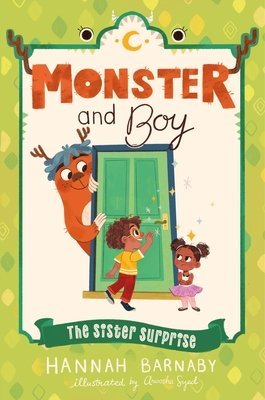 Book three of The Boy and Monster series features the title characters on a green book cover.