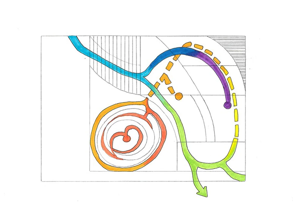 Original Art Gallery Design // Site Plan Diagram - Circulation
