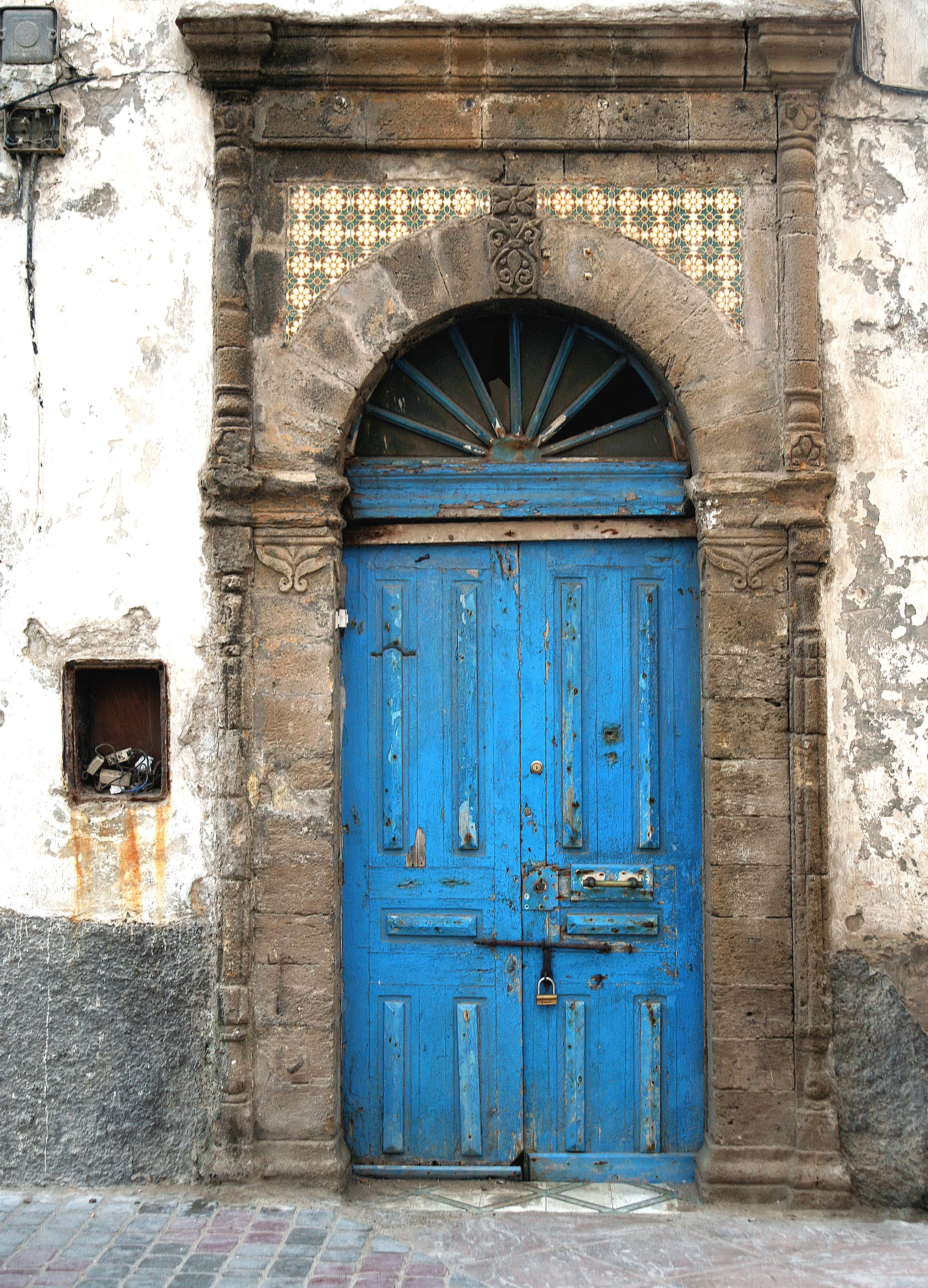 Blue Door in Essaouira, Morocco