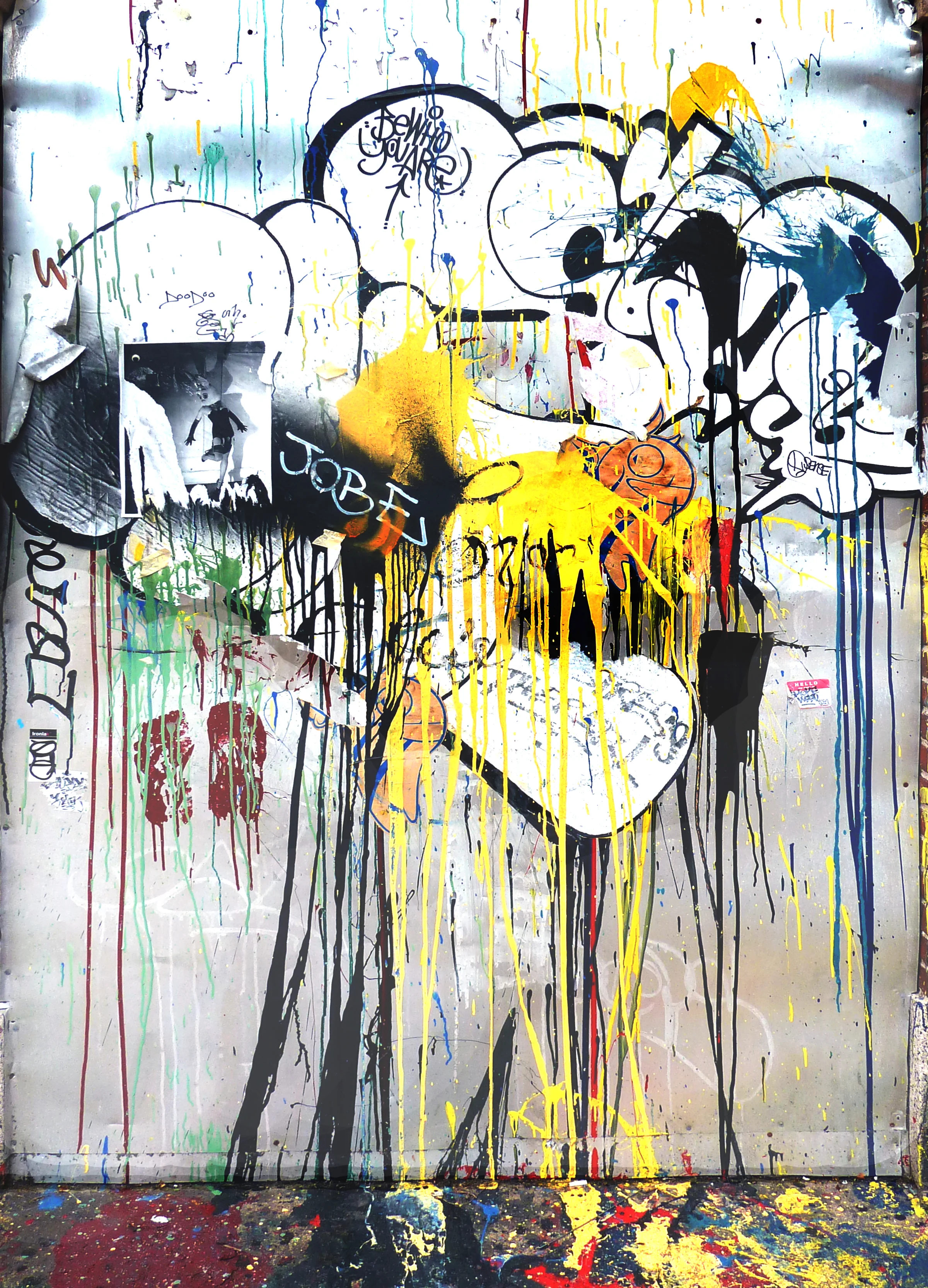 Dripping Paint Collage; East Village, NYC