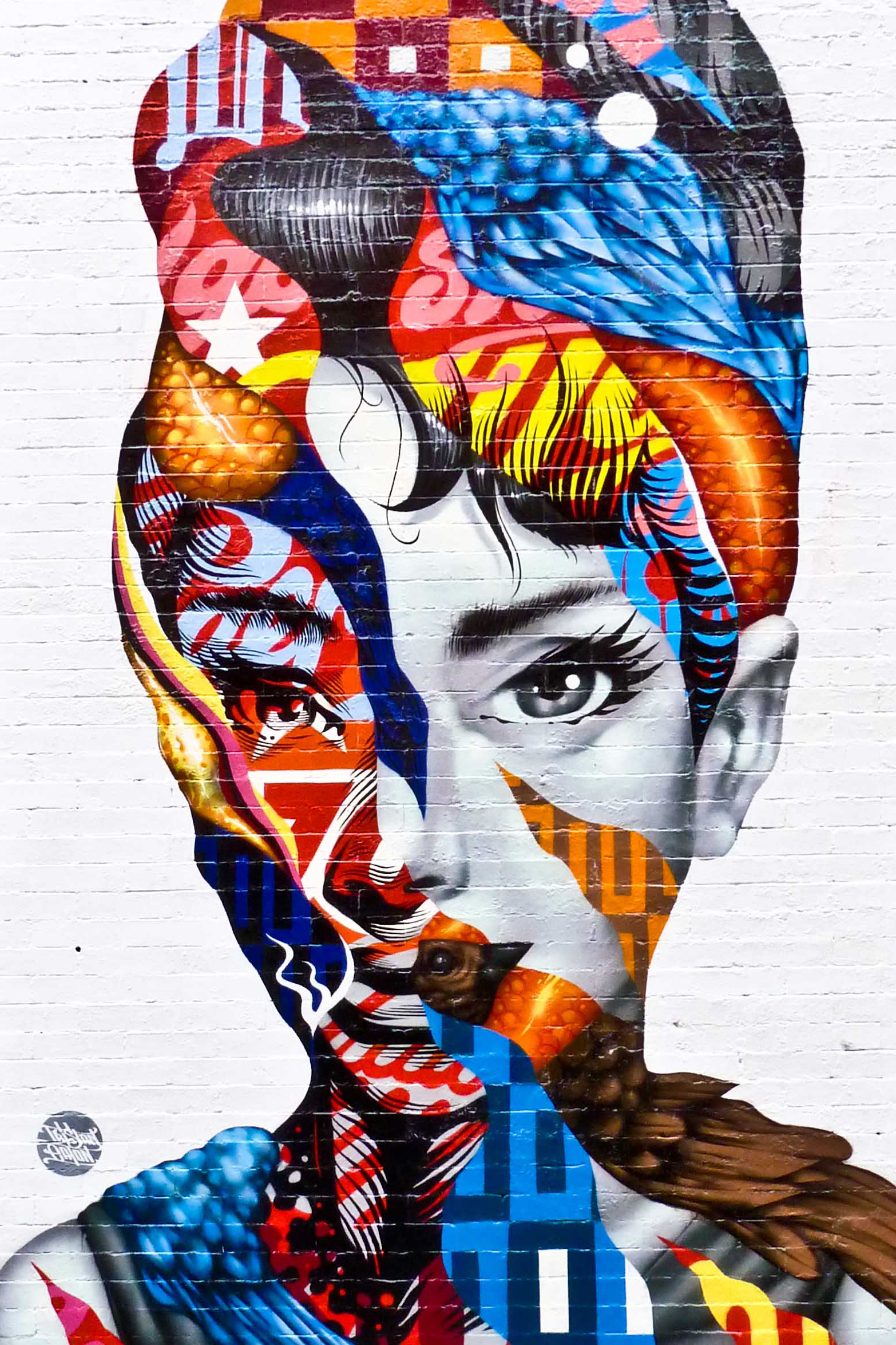 Audrey Face on Mulberry St.; Little Italy, NYC