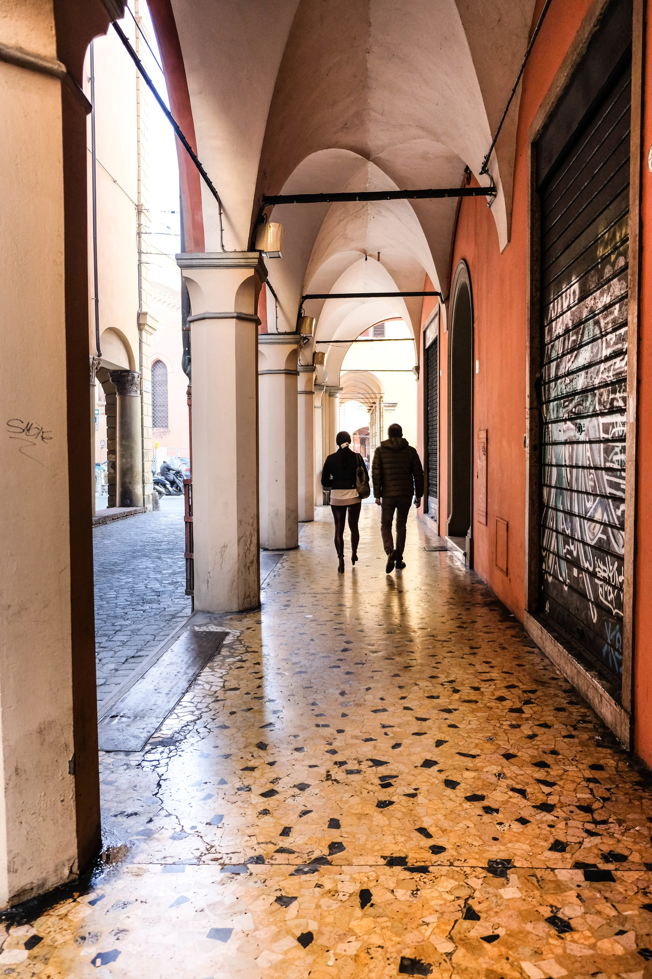 Walking in Bologna Italy