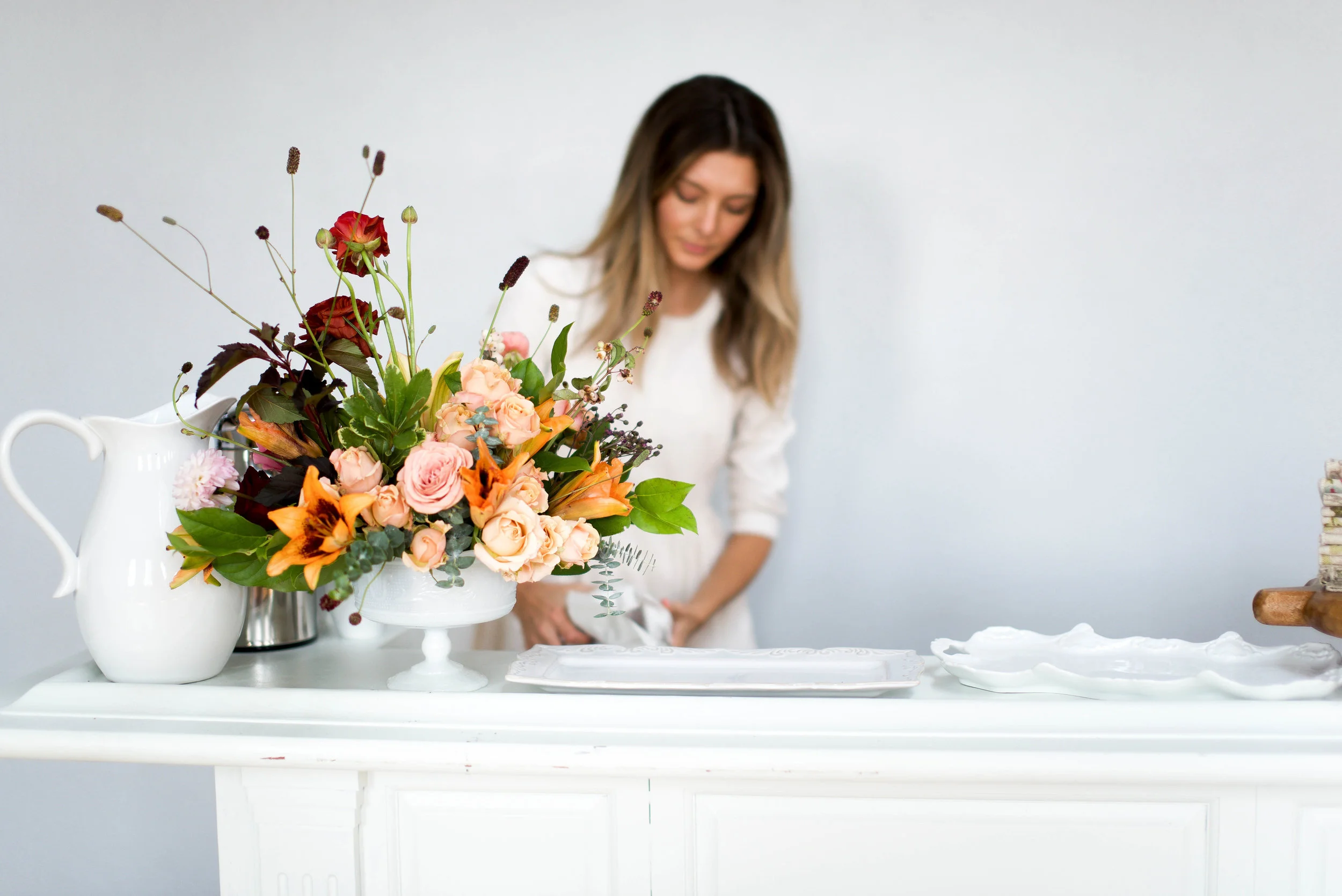 Cortney of Linen and Rust with beautiful styling for Kindred Photography Workshop , Photo by Kacey Gilpin