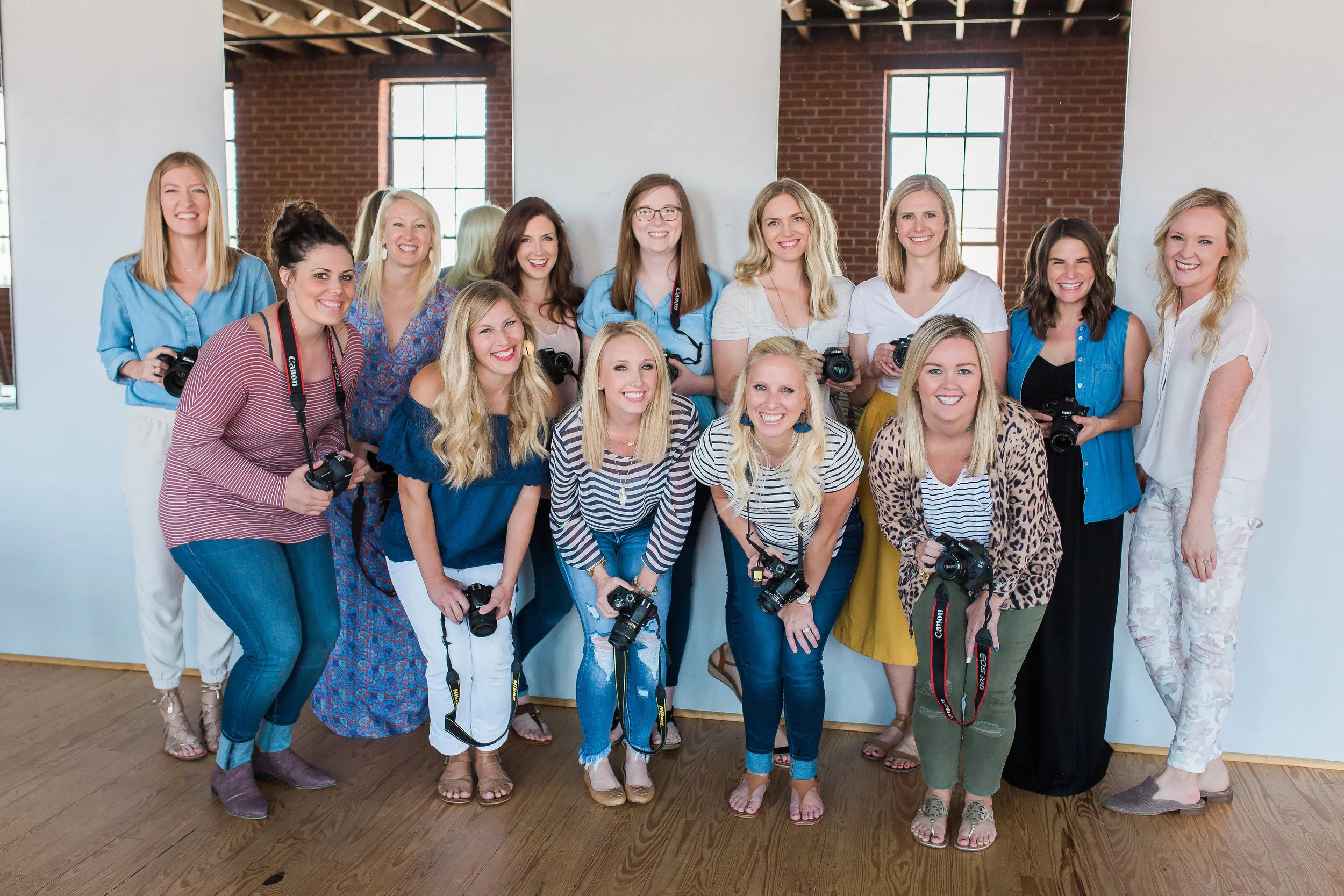 Kindred OKC Attendees with their cameras, Photo by Lenae Photography