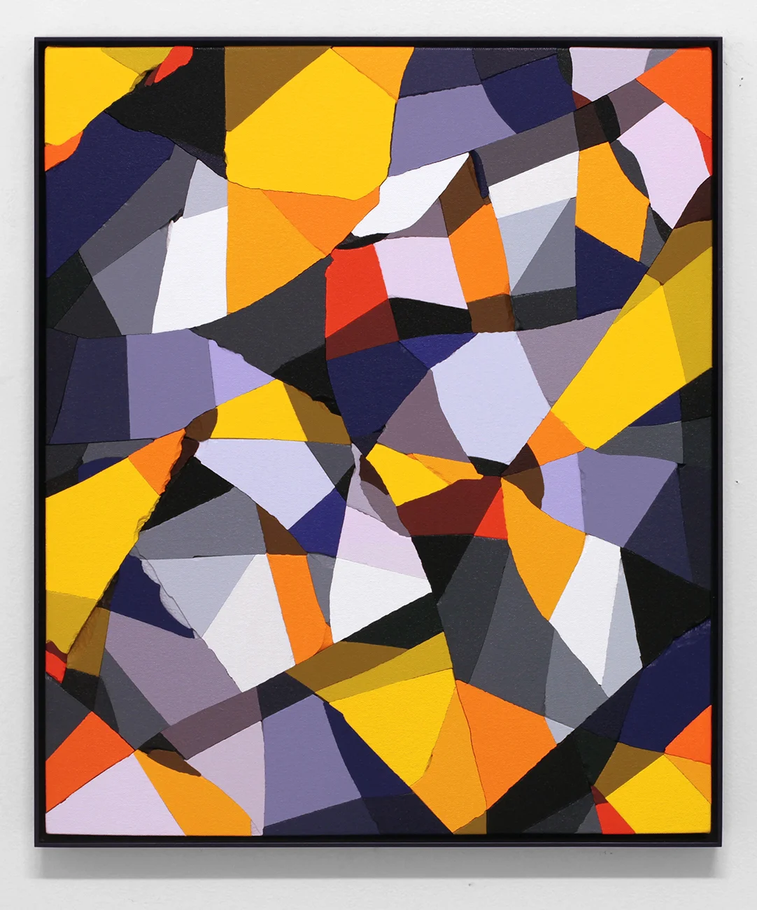 B.C. (Copernicus) Acrylic on broken plaster 2017 22 x 18 inches (55.88 x 45.72 cm)