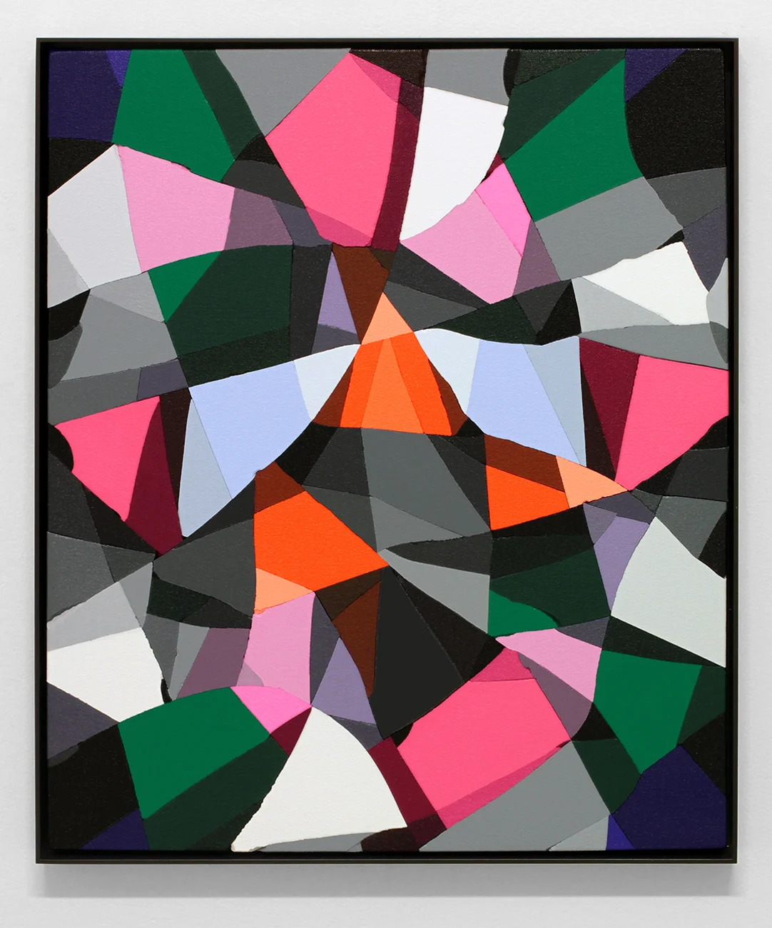 B.C. (Paris) Acrylic on broken plaster 2017 22 x 18 inches (55.88 x 45.72 cm)