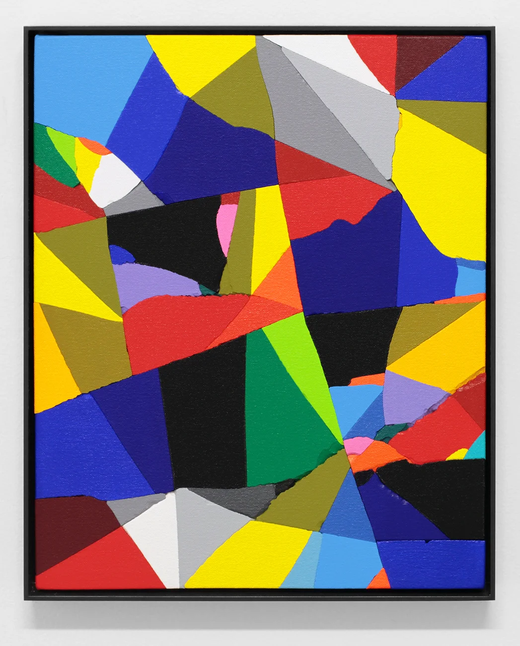 B.C. (Slow Curve) Acrylic on broken plaster 2017 15 x 12 inches (38.1 x 30.48 cm)