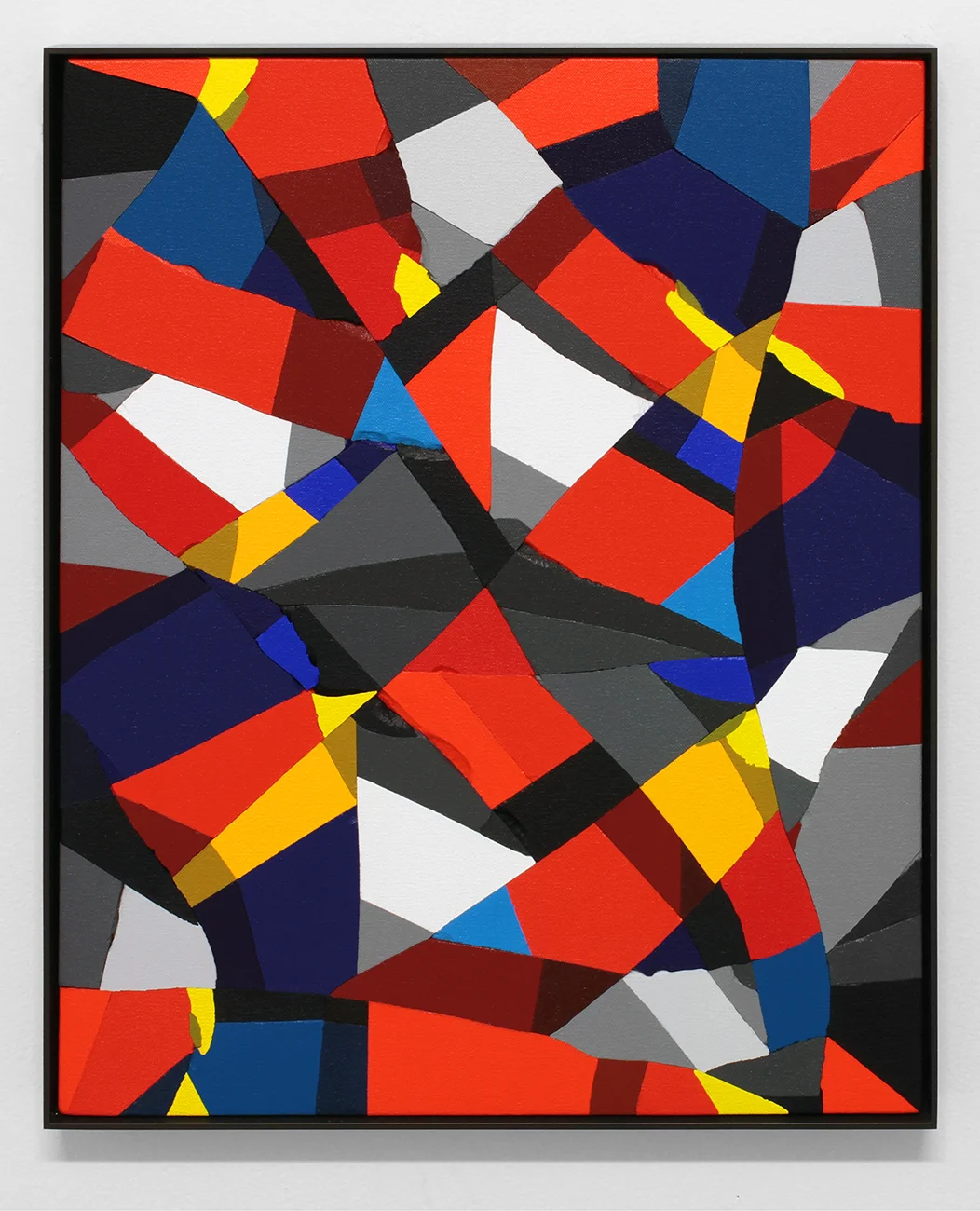 B.C. (Station for Mind) Acrylic on broken plaster 2017 20 x 16 inches (50.8 x 40.64 cm)