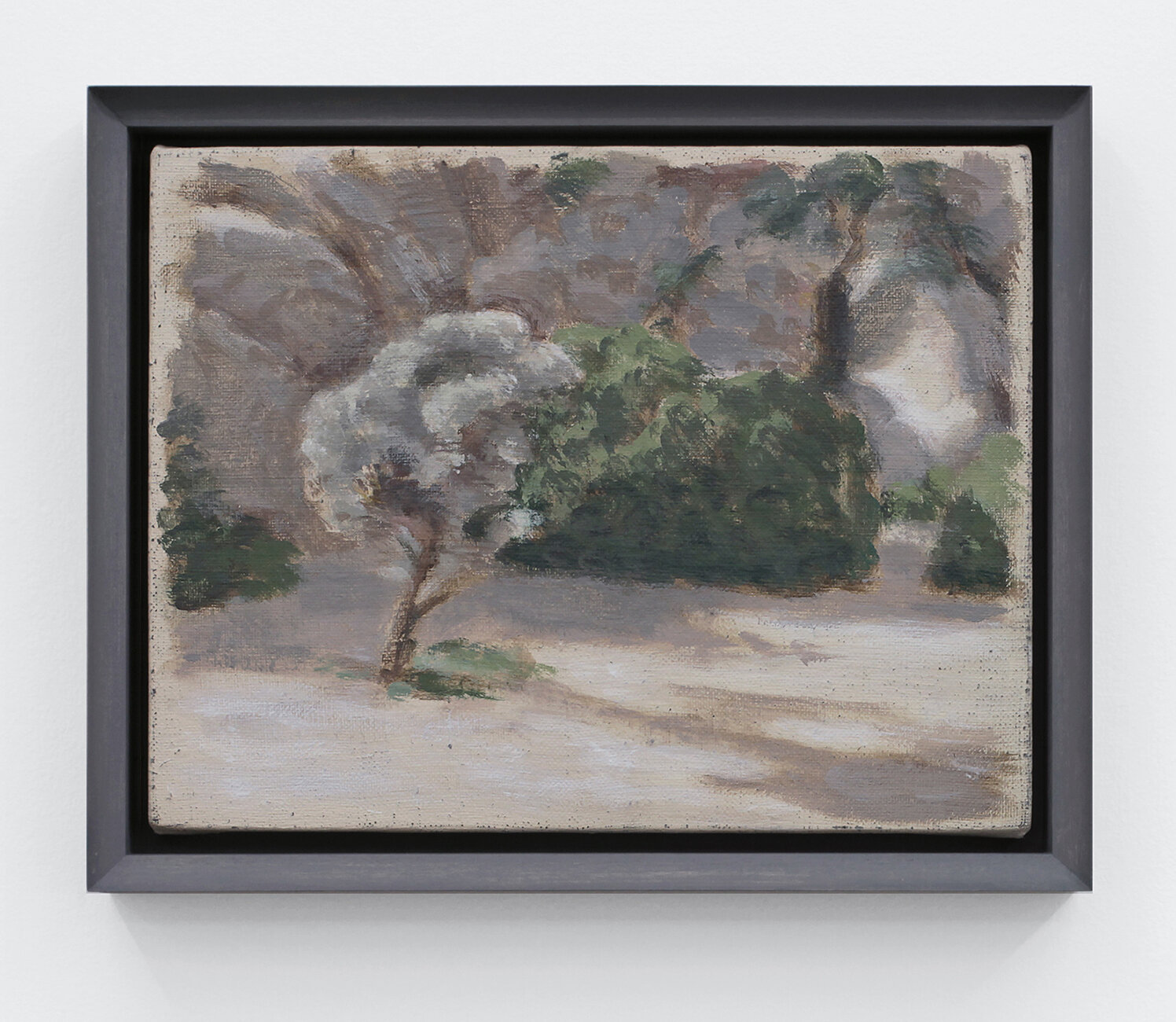  Sermon Notes - Landscape II  2018  Distemper on canvas  7 x 9 inches  (17.78 x 22.86 cm)     