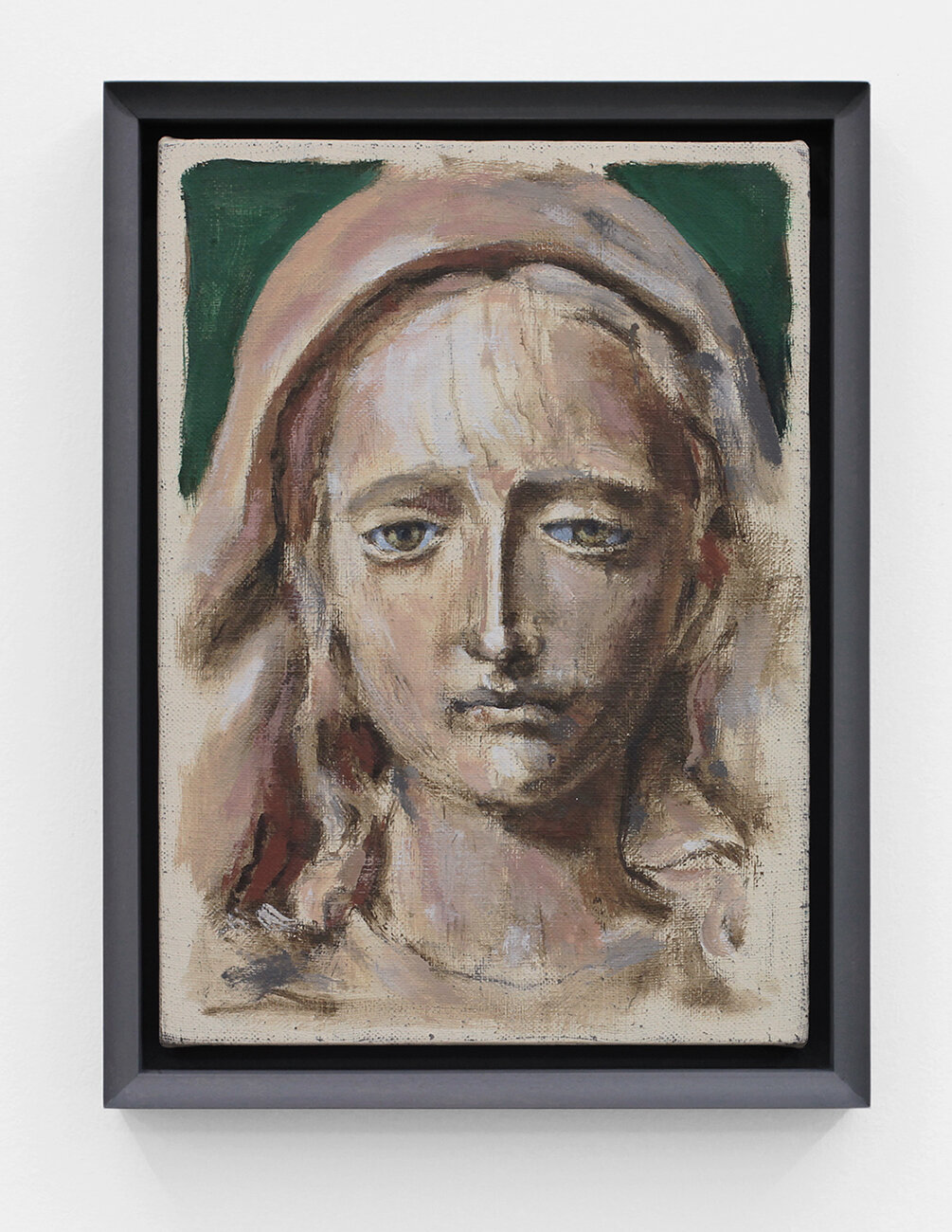  Ebay Madonna II  2018  Distemper on canvas  9.5 x 7 inches  (24.13 x 17.78 cm)     