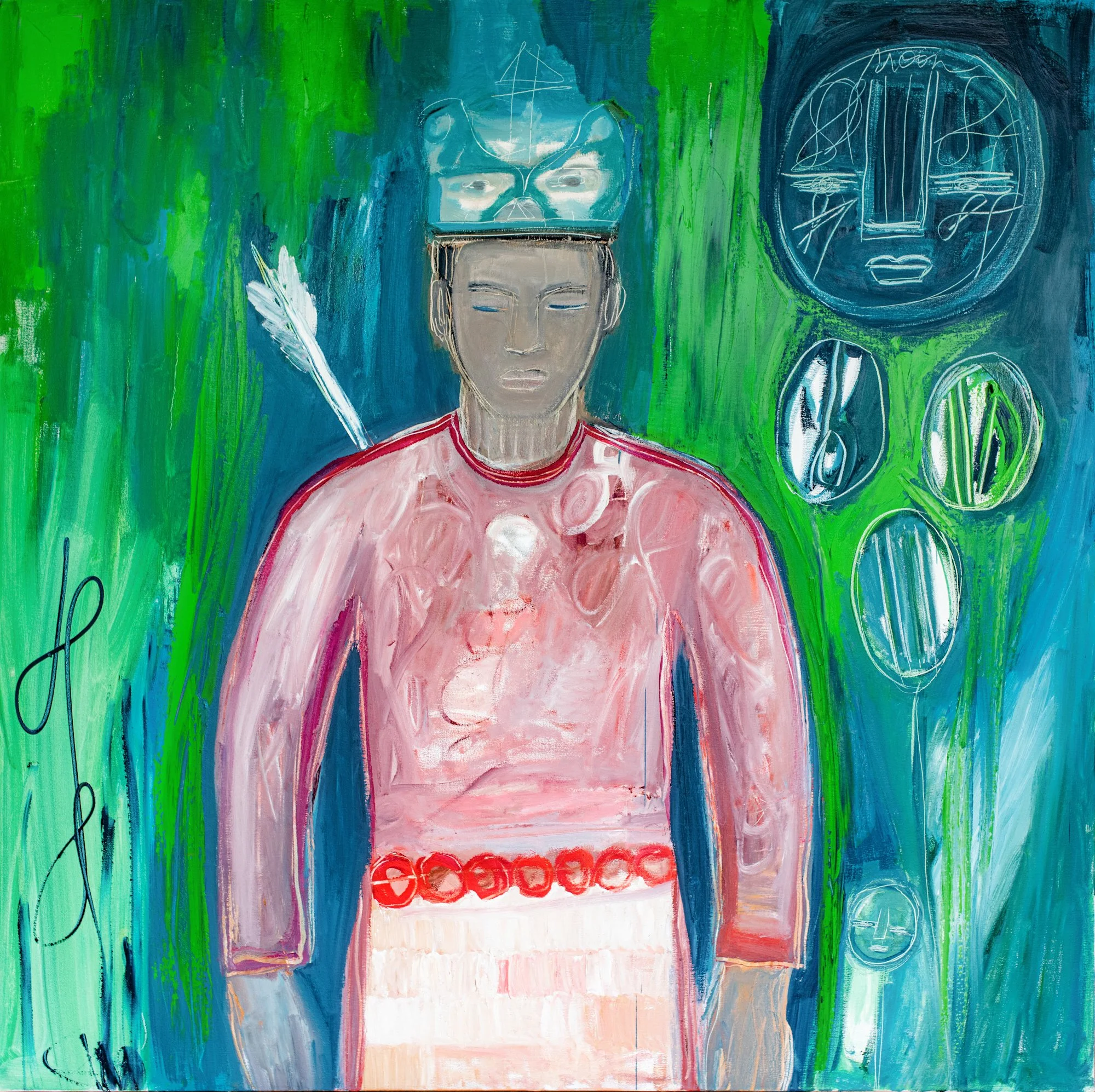 Lord of Justice, Oil 54 x 54 in.