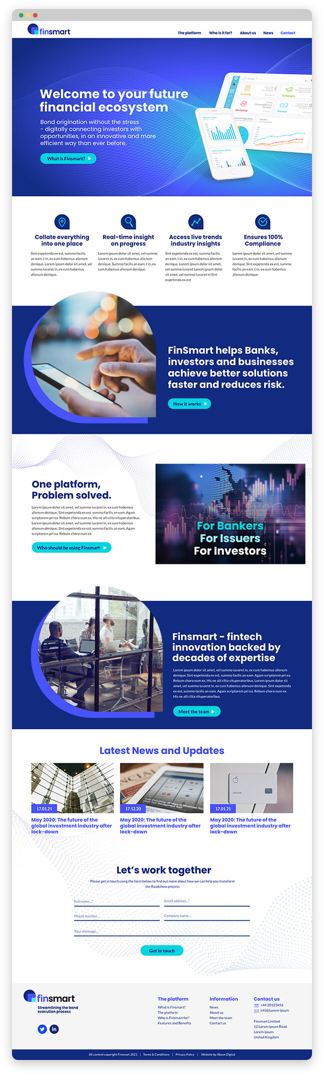 Web design for Finsmart