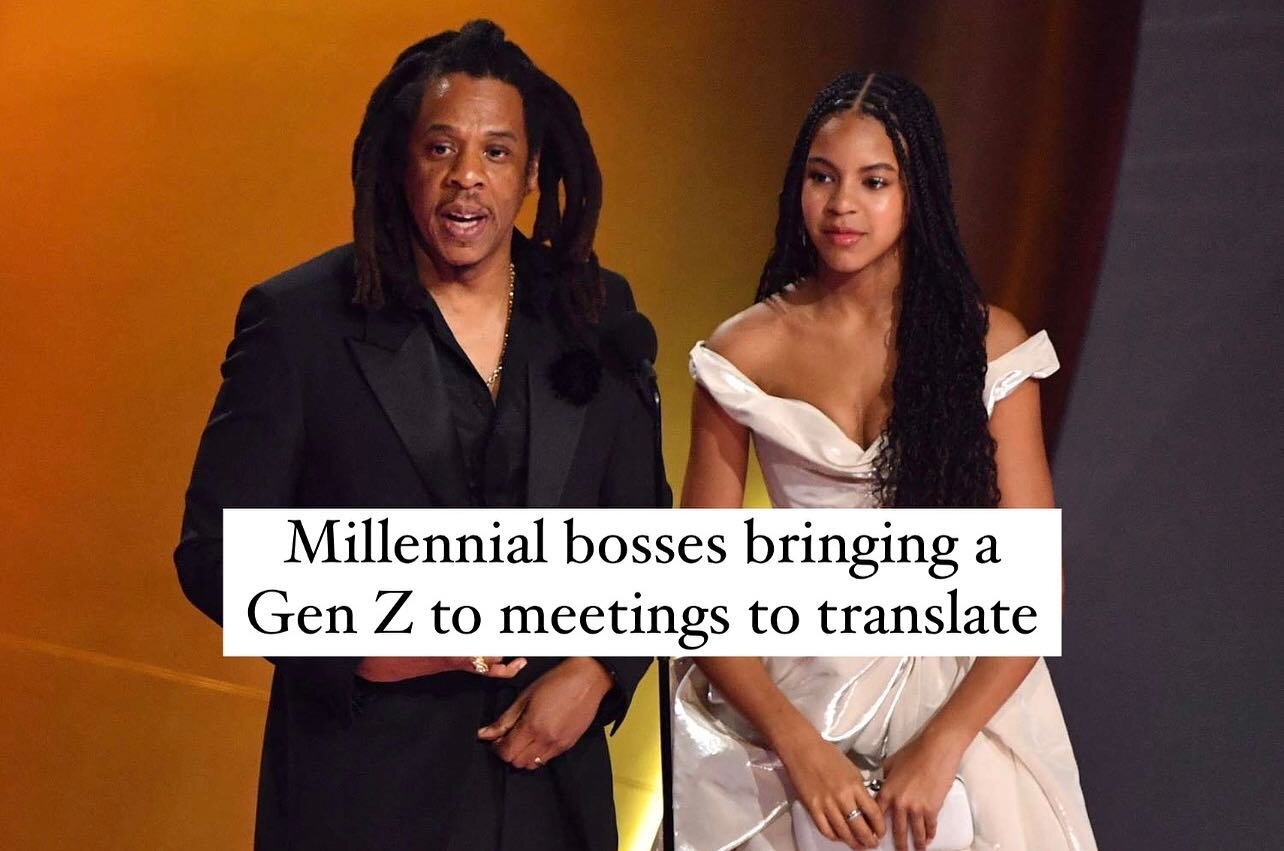 Reason 1838393927 you need a Gen Z hire on your team😊🤣

#grammys #jayz #blueivy #workhumor #genzhumor