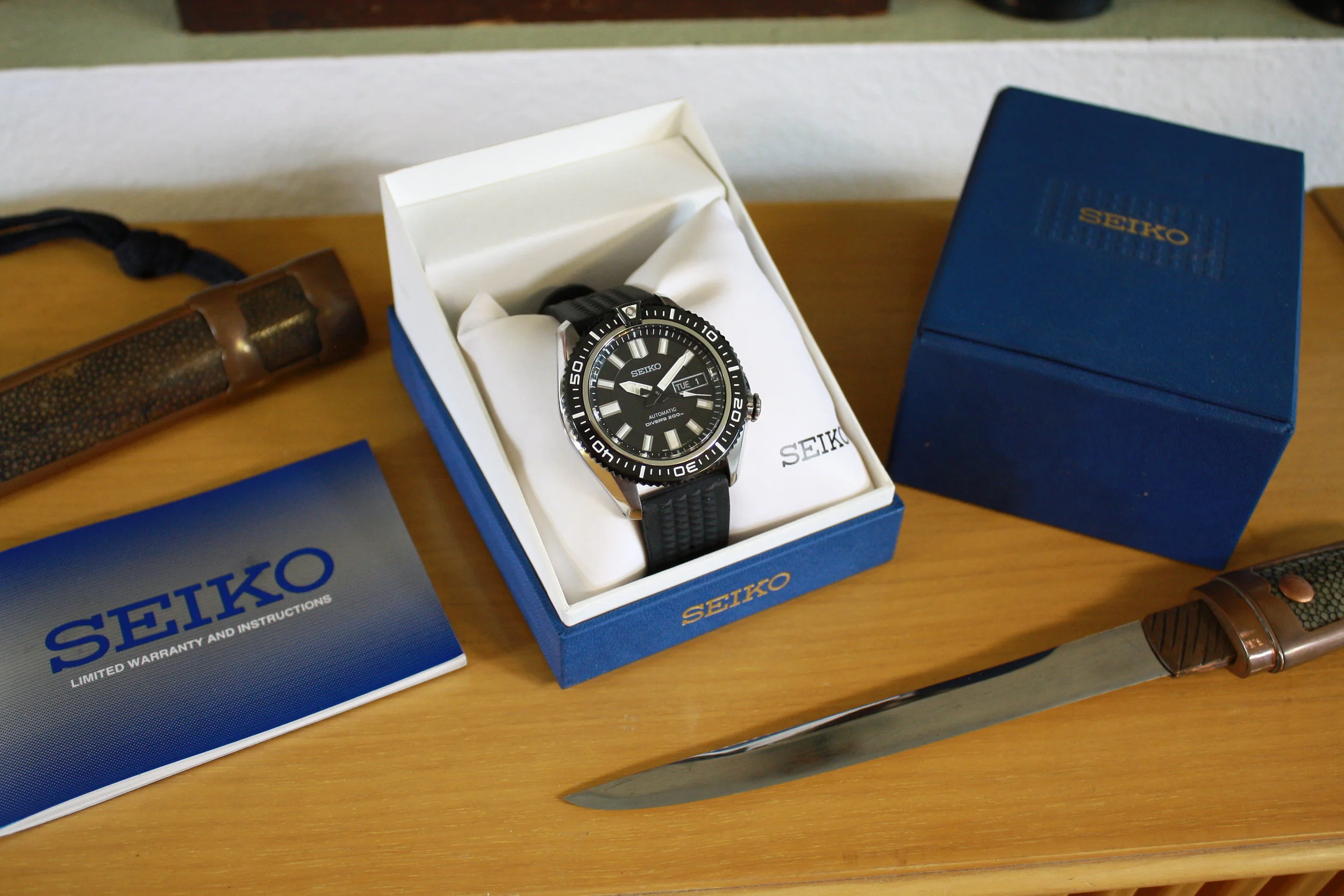 Seiko SKZ327 "Stargate" 200m automatic diver, first gen, 7S36-04P0