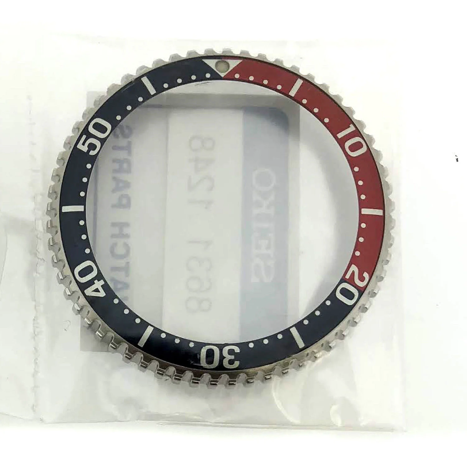 Pepsi rotating ring w/ insert, NOS, Seiko 5H / 7N