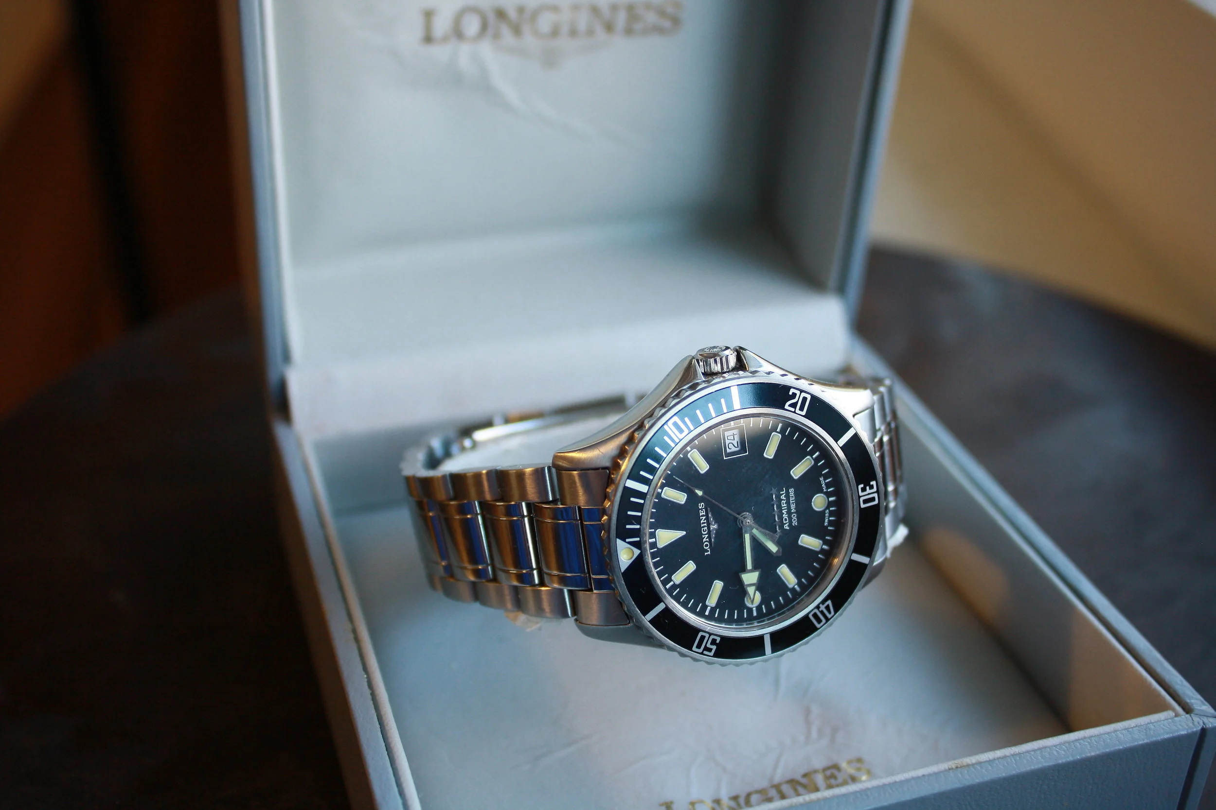 Longines Admiral 5-Star 200m Dive Watch, unworn, 1992, w/box