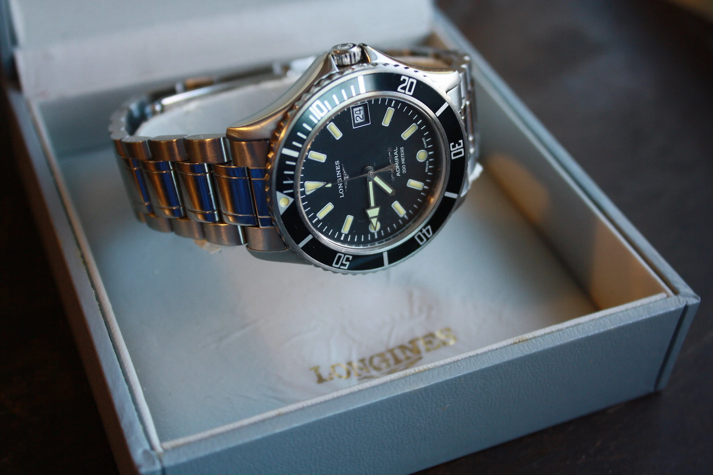 Longines Admiral 5-Star 200m Dive Watch, unworn, 1992, w/box