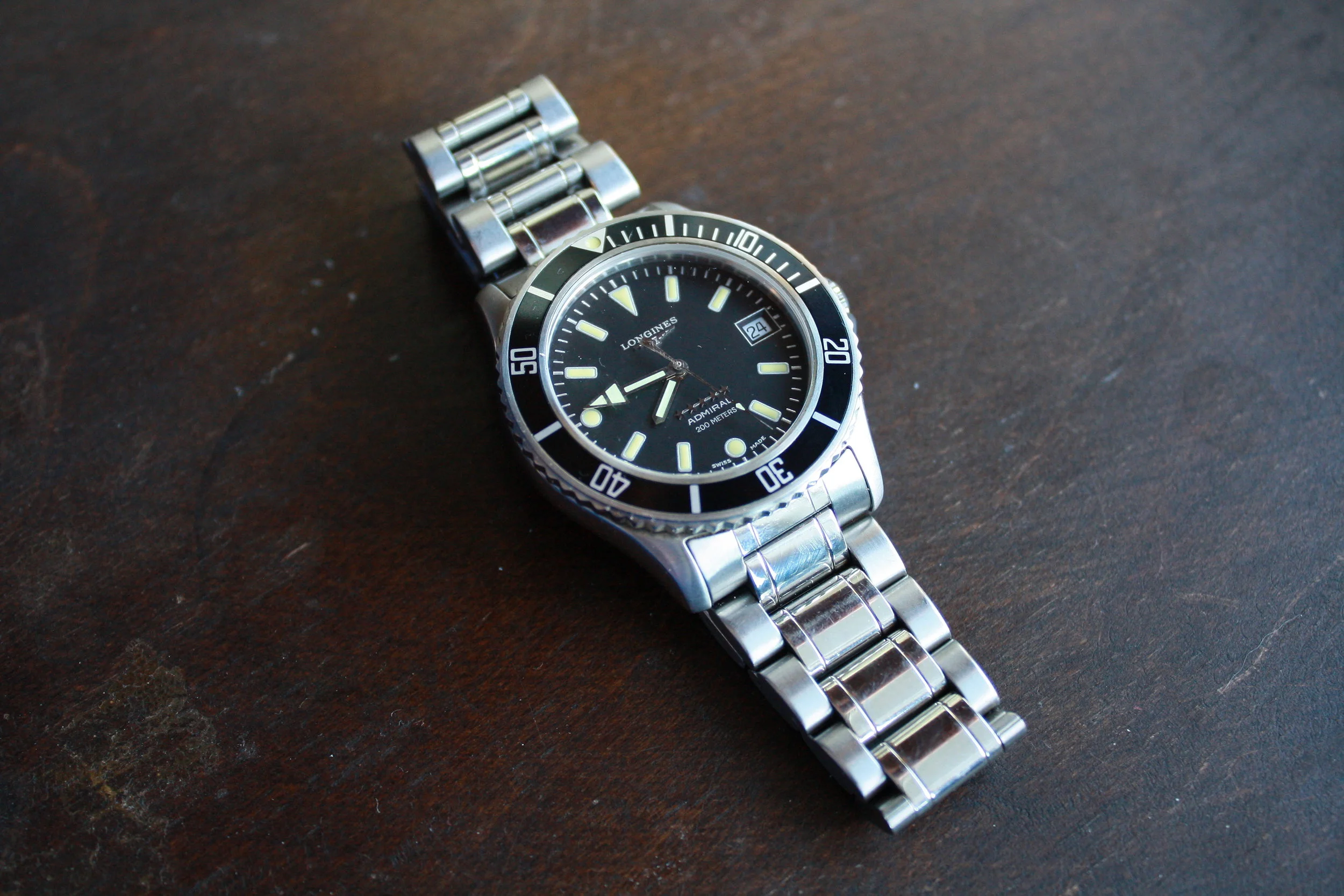Longines Admiral 5-Star 200m Dive Watch, unworn, 1992, w/box